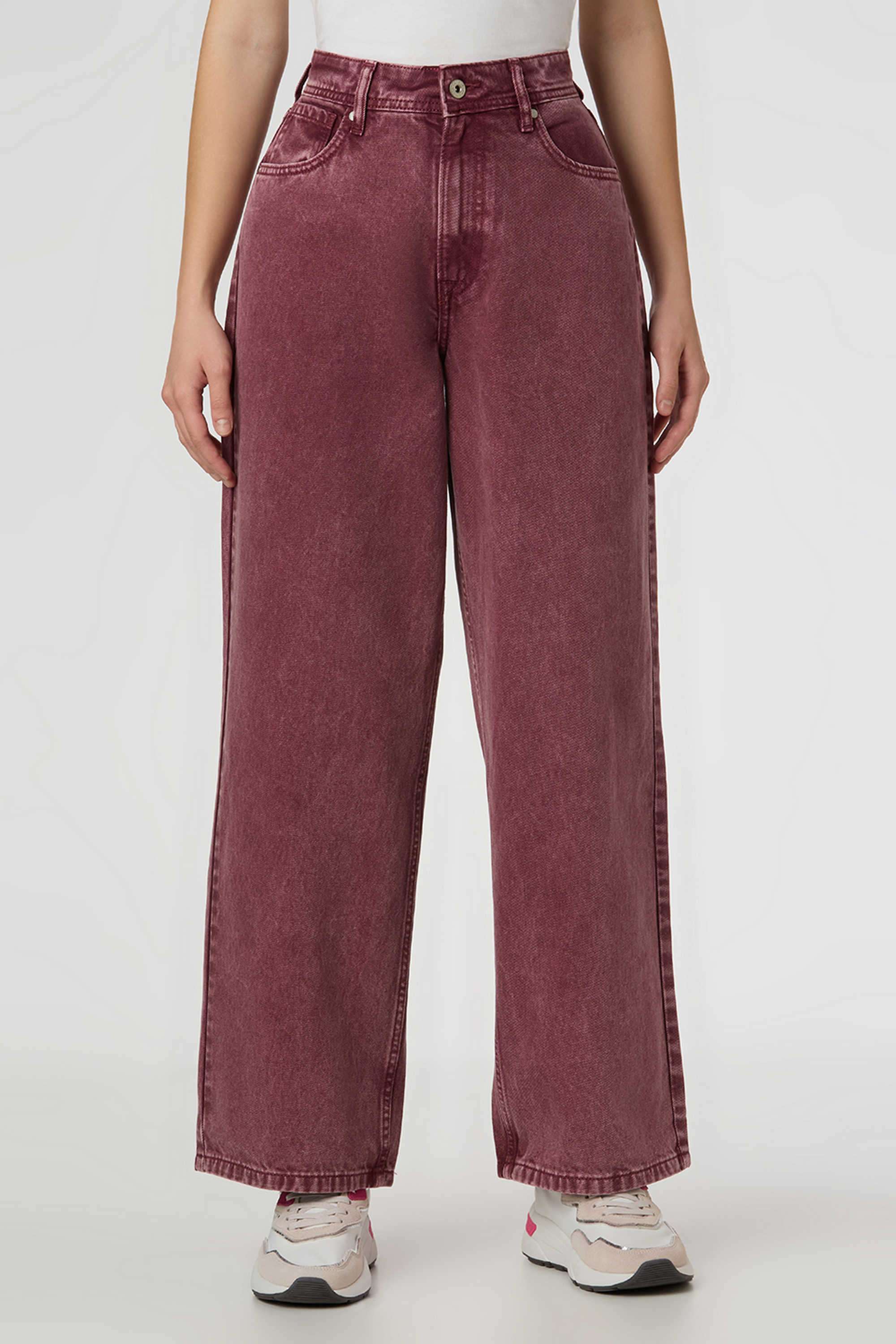 High-Rise-Blended-Fabric-Relaxed-Fit-Women-s-Jeans