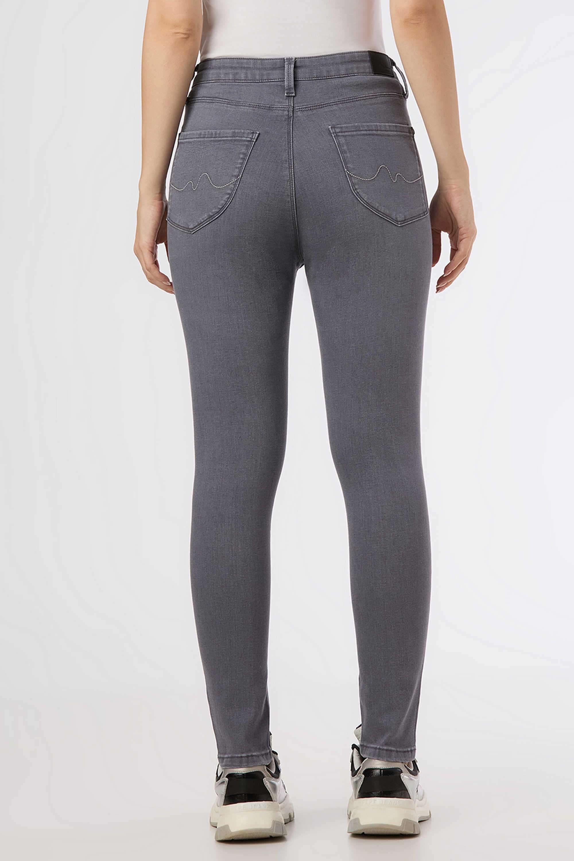 High-Rise-Blended-Fabric-Skinny-Fit-Women-s-Jeans