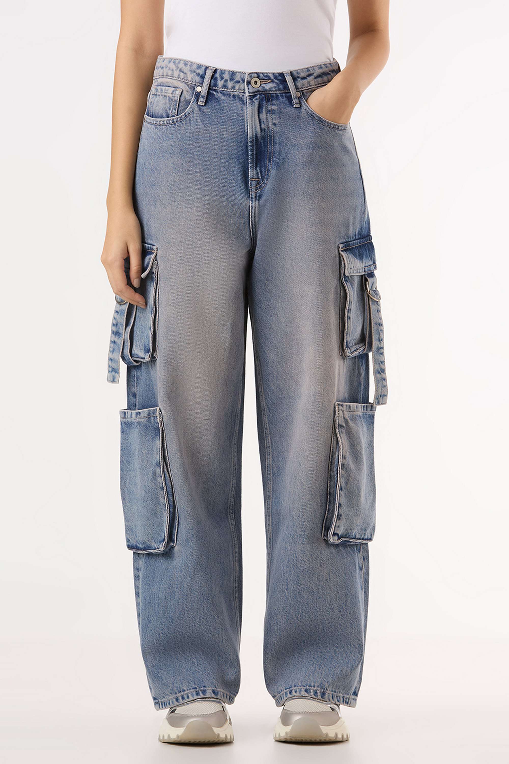 Solid-Straight-Fit-Cotton-Women-s-Casual-Wear-Trousers