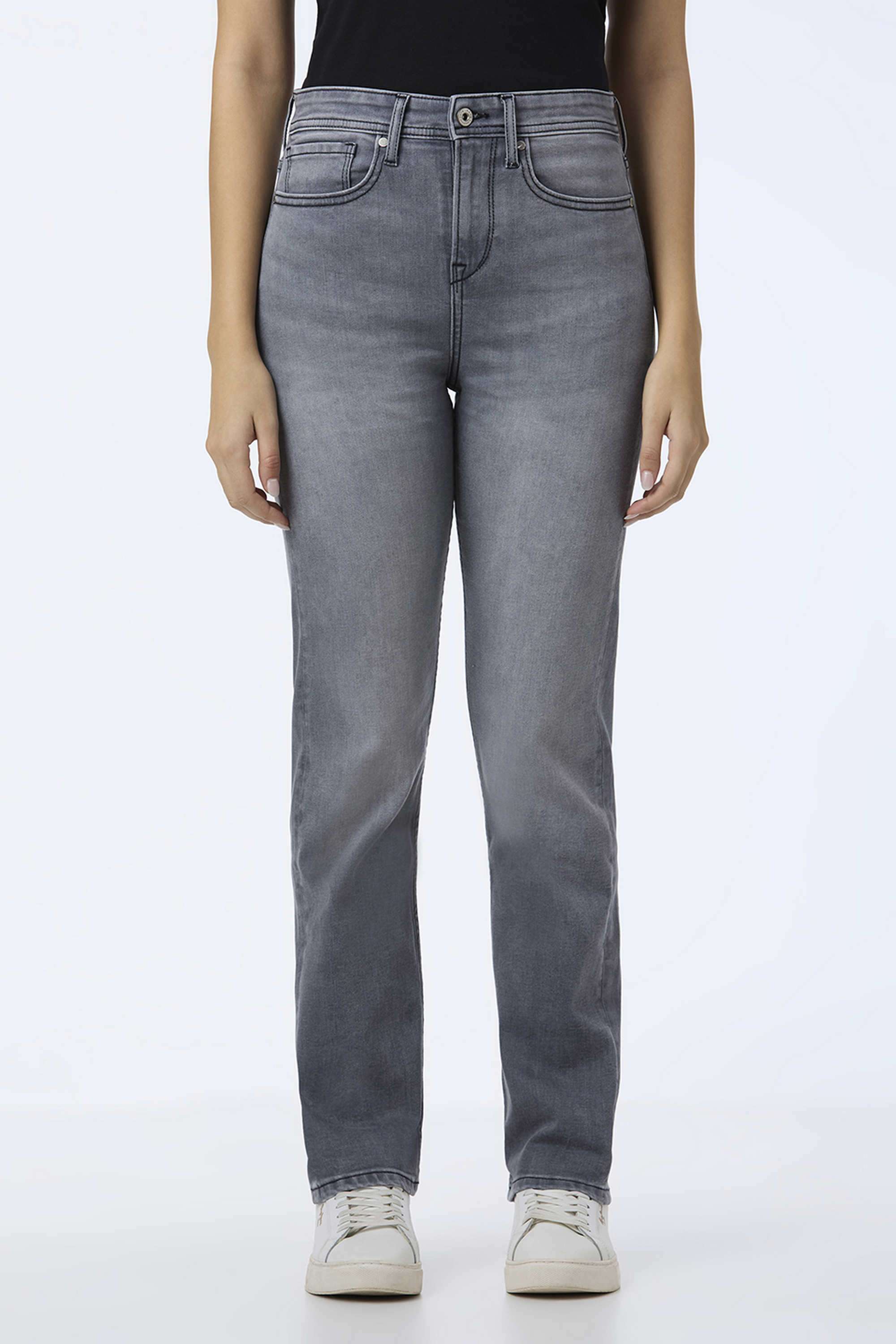 High-Rise-Cotton-Blend-Straight-Fit-Women-s-Jeans