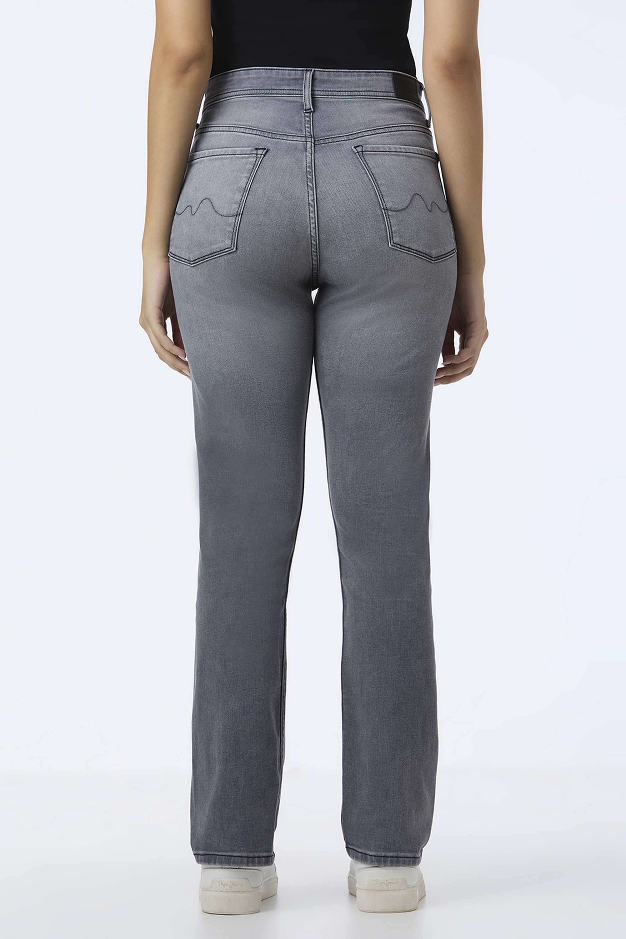 High-Rise-Cotton-Blend-Straight-Fit-Women-s-Jeans