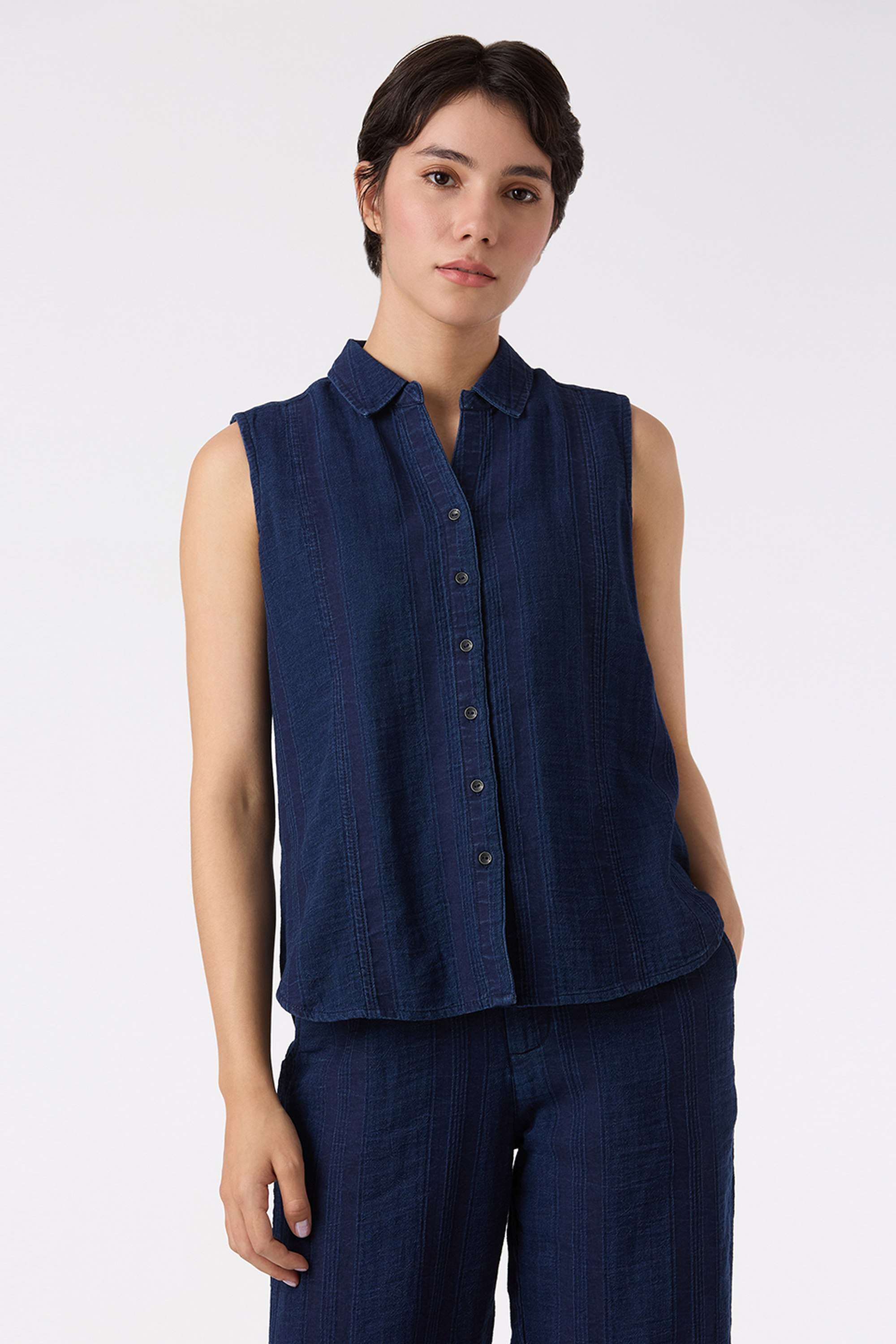 Solid-Cotton-Women-s-Casual-Wear-Shirt