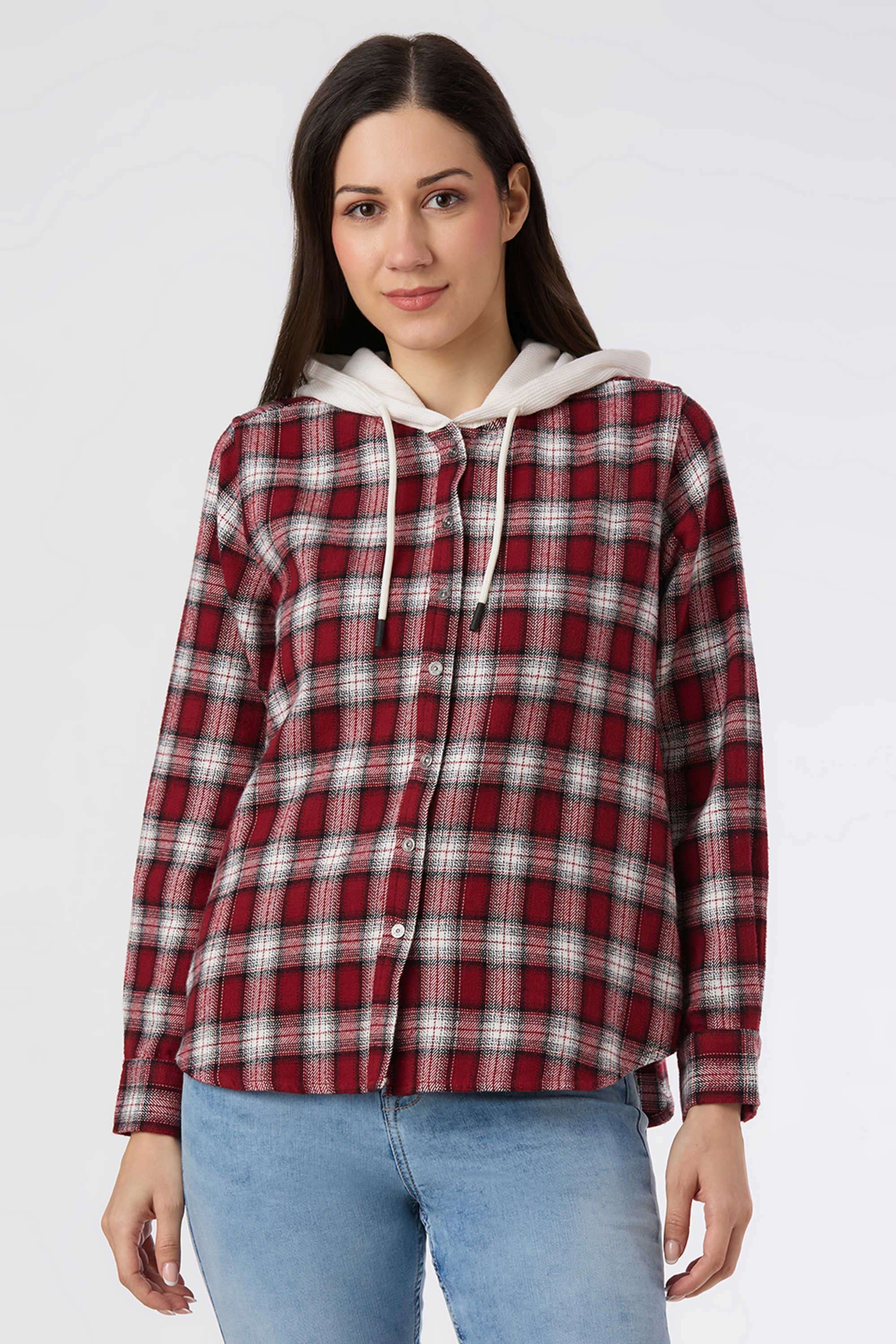 Solid-Blended-Fabric-Women-s-Casual-Wear-Shirt