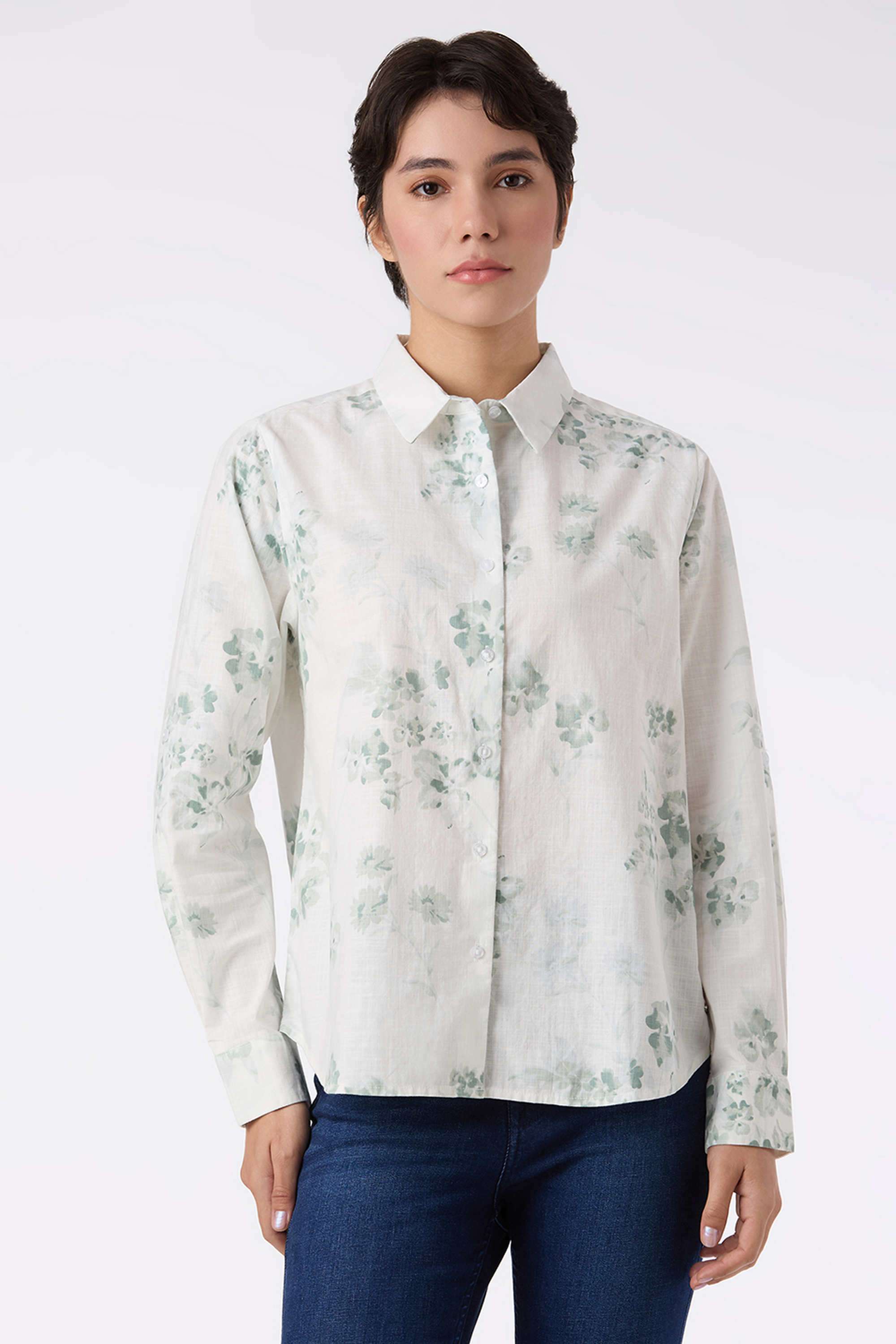 Floral-Cotton-Women-s-Casual-Wear-Shirt