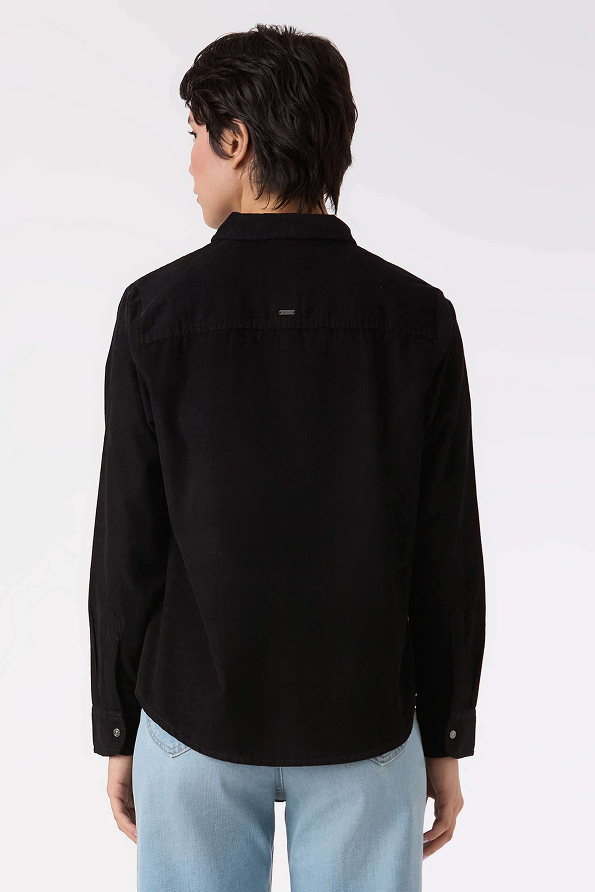 Solid-Cotton-Women-s-Casual-Wear-Shirt