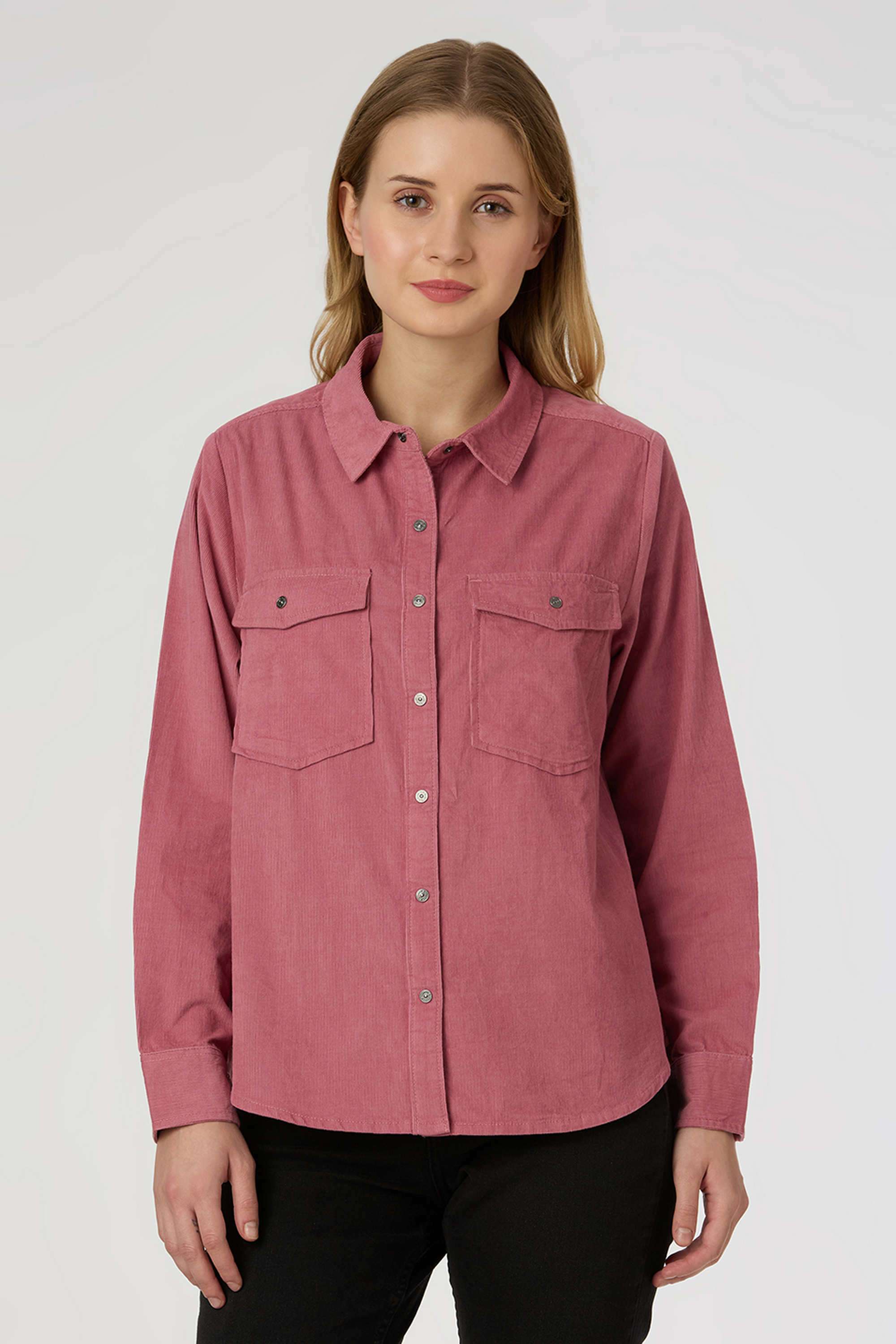 Solid-Cotton-Women-s-Casual-Wear-Shirt