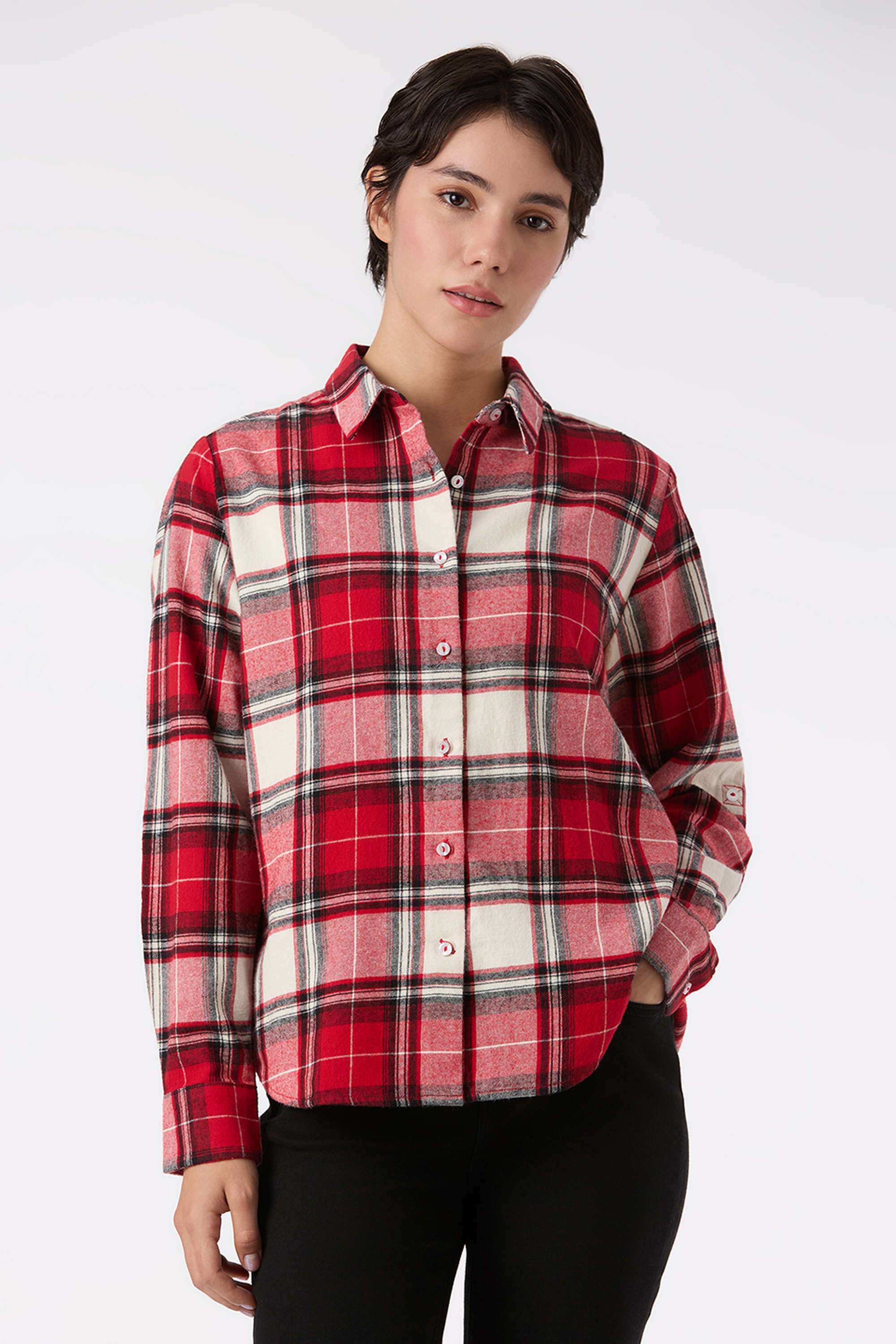 Checks-Cotton-Women-s-Casual-Wear-Shirt