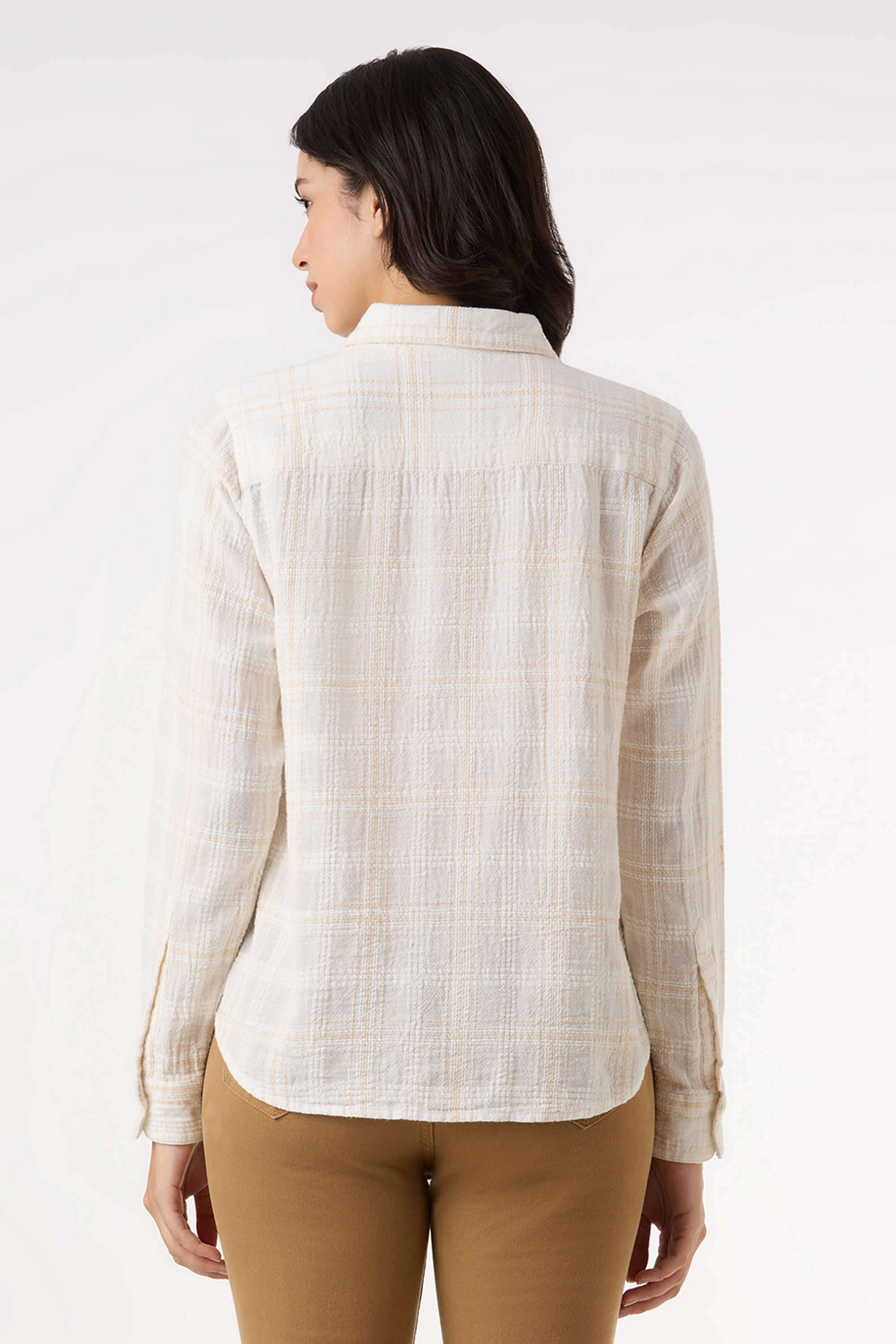 Solid-Cotton-Women-s-Casual-Wear-Shirt