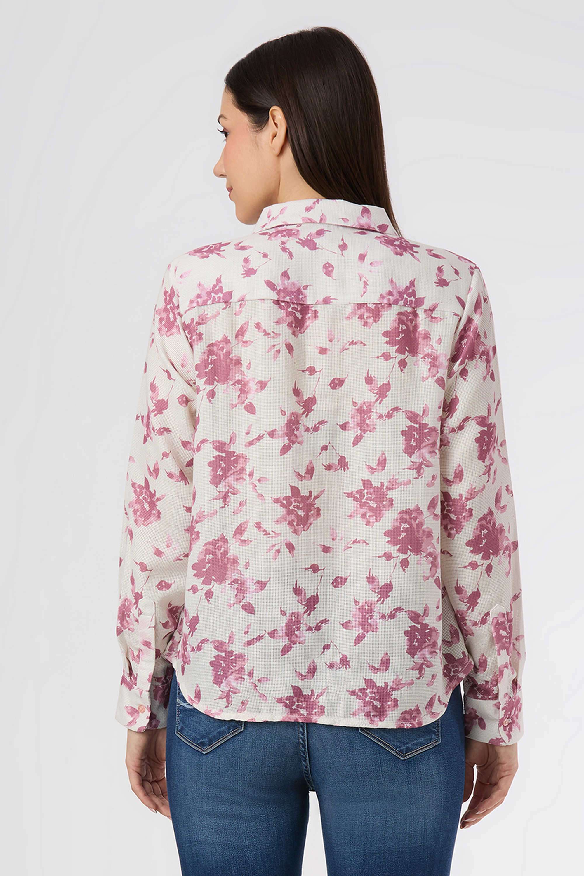Solid-Blended-Fabric-Women-Casual-Wear-Shirt