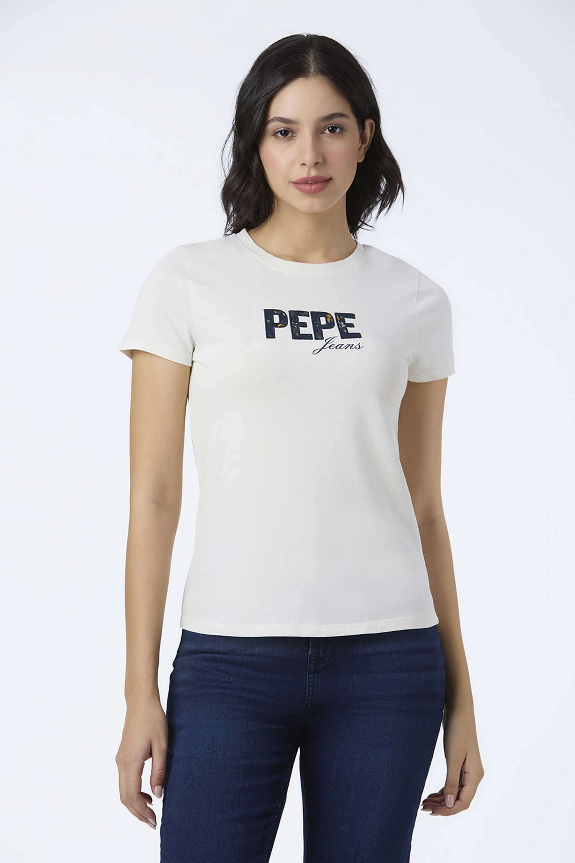 Embroidered-Cotton-Round-Neck-Women-s-T-Shirt