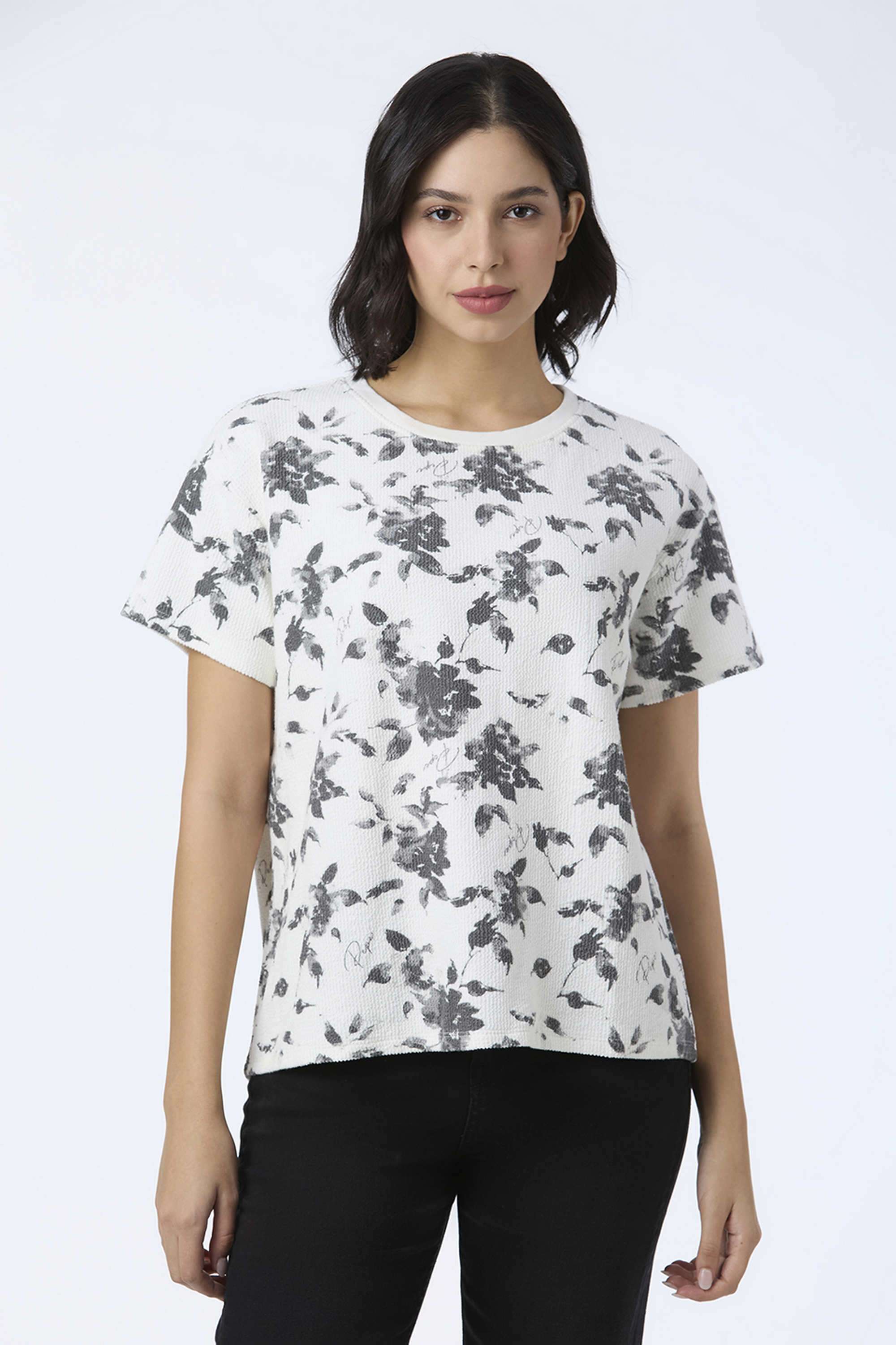 Floral-Cotton-Round-Neck-Women-s-T-Shirt