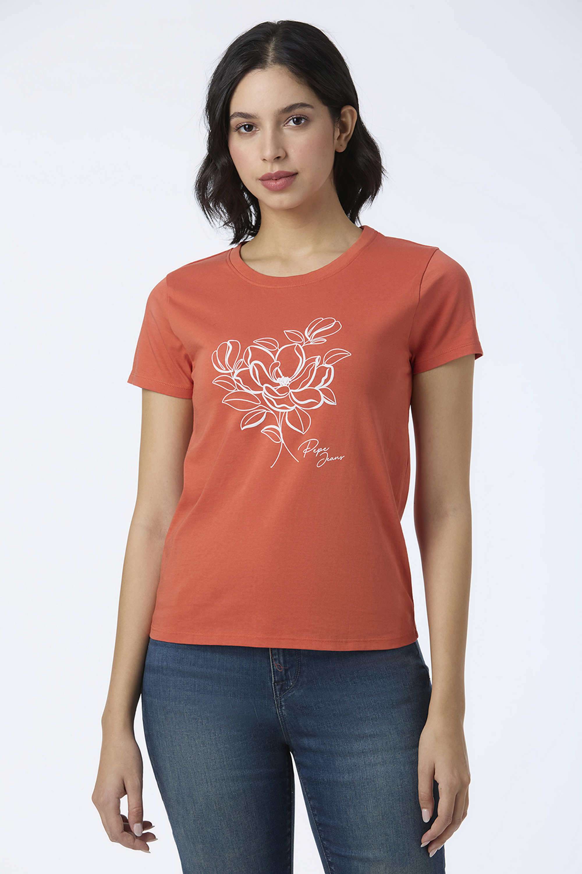 Graphic-Print-Cotton-Round-Neck-Women-s-T-Shirt