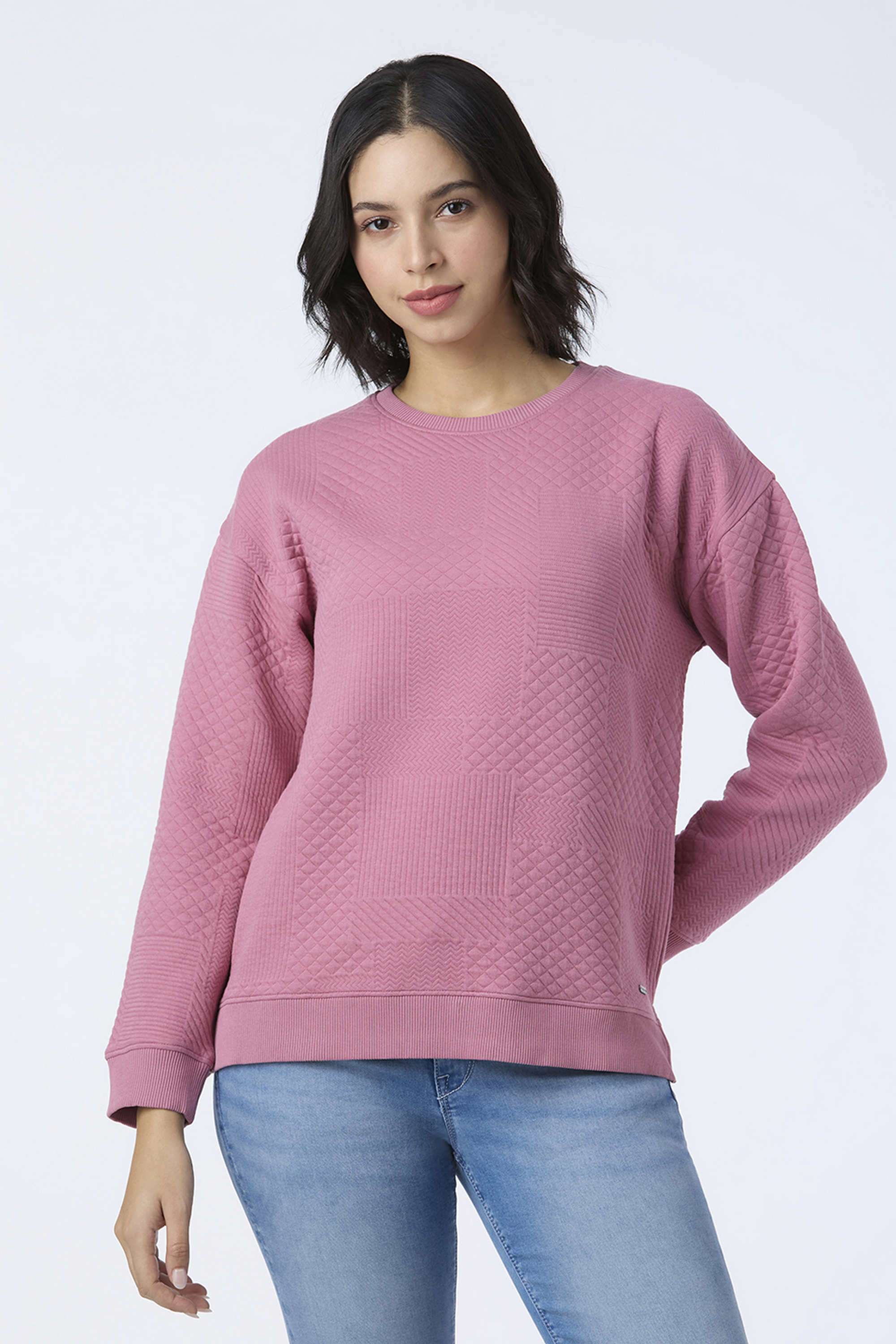 Printed-Cotton-Blend-Round-Neck-Women-s-Sweatshirt