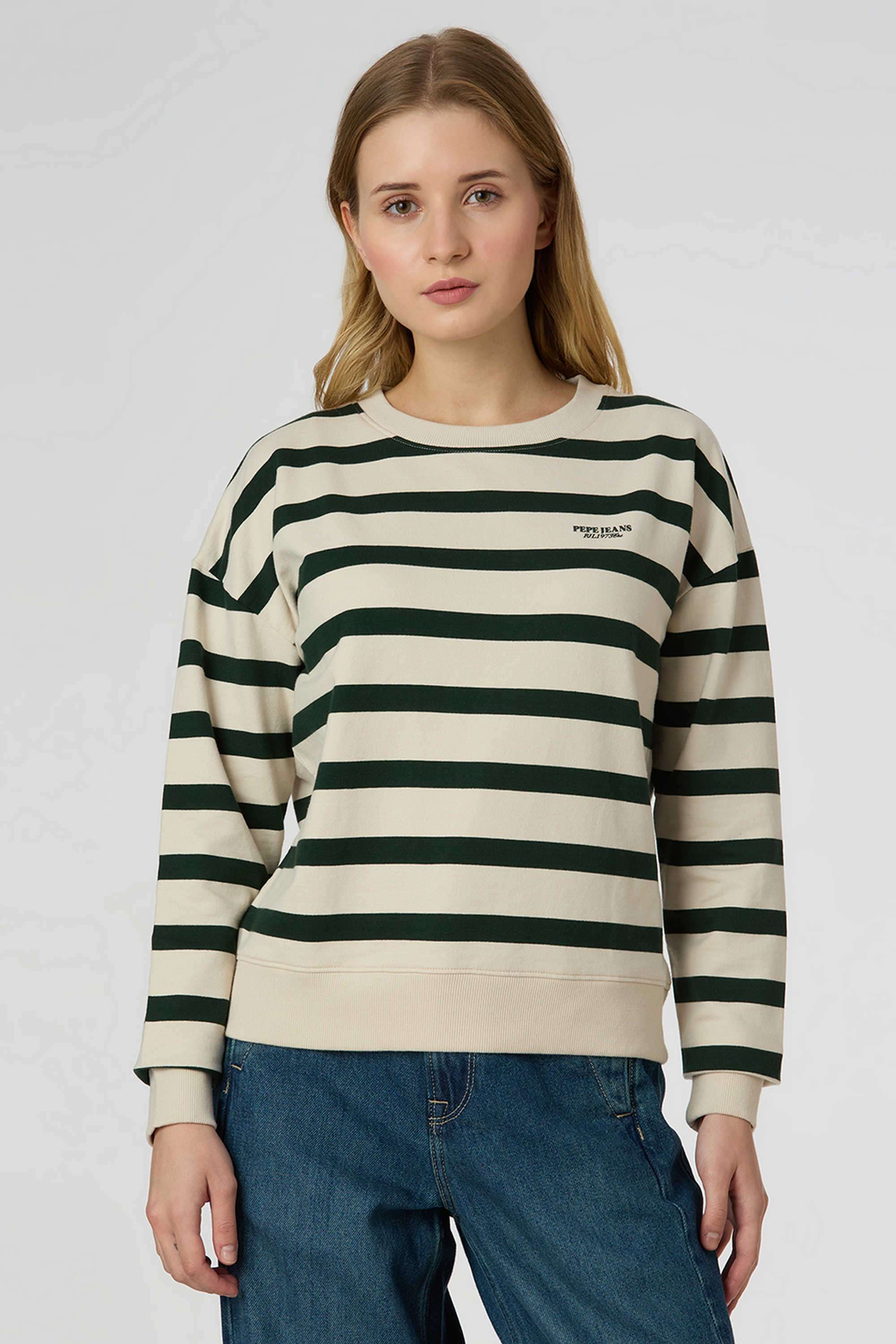 Solid-Blended-Fabric-Women-s-Casual-Wear-Sweatshirt