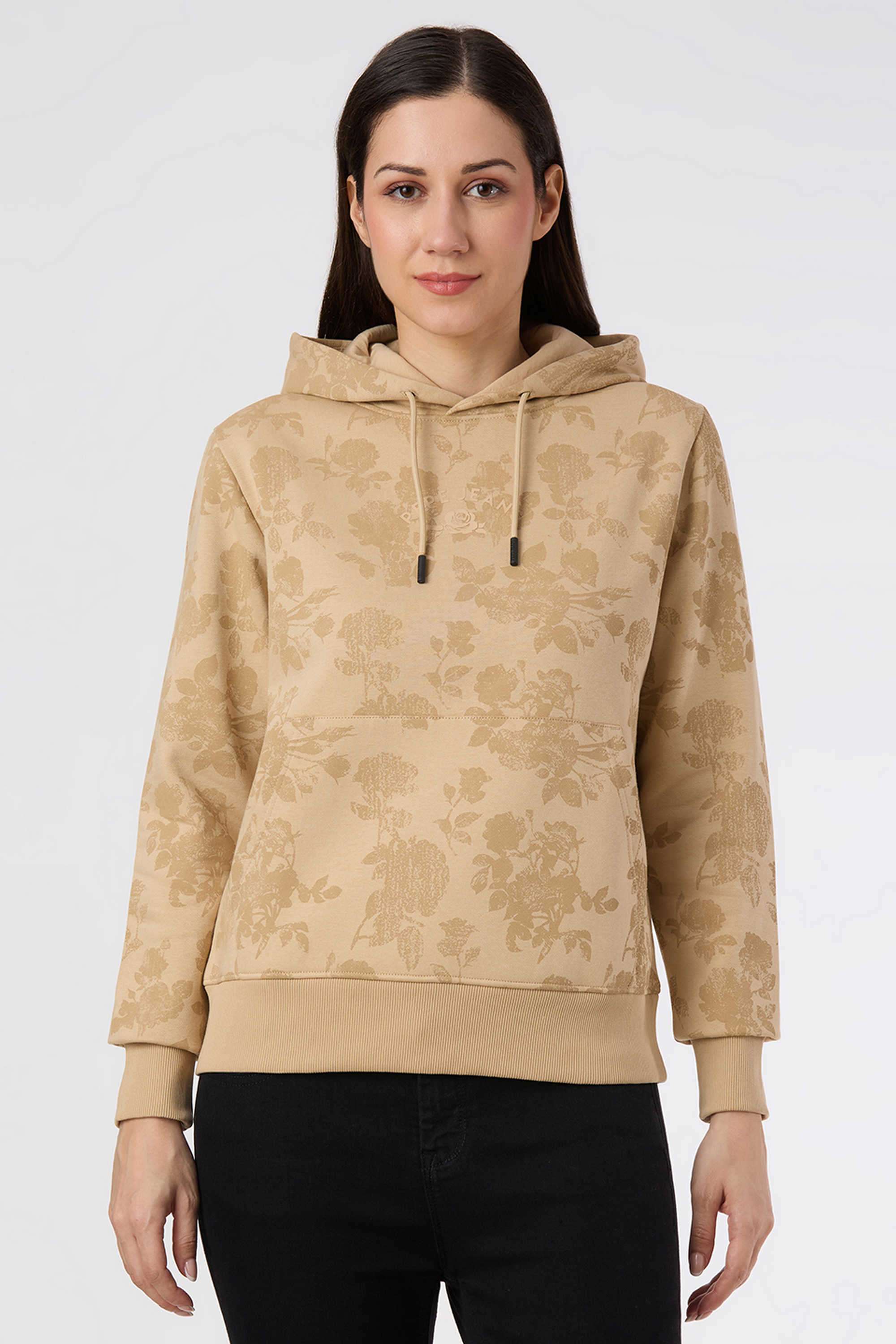 Solid-Blended-Fabric-Women-s-Casual-Wear-Sweatshirt