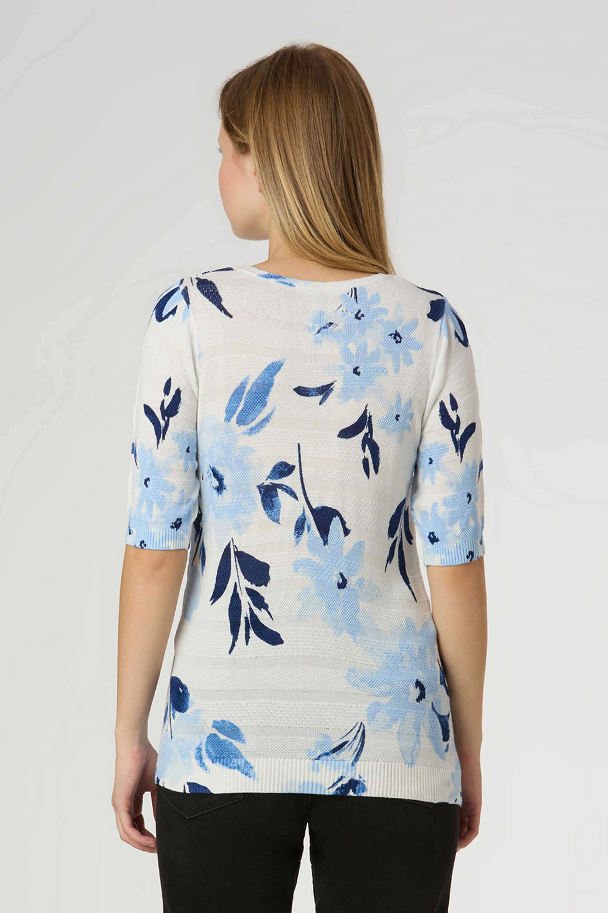 Solid-Blended-Fabric-Women-T-Shirt