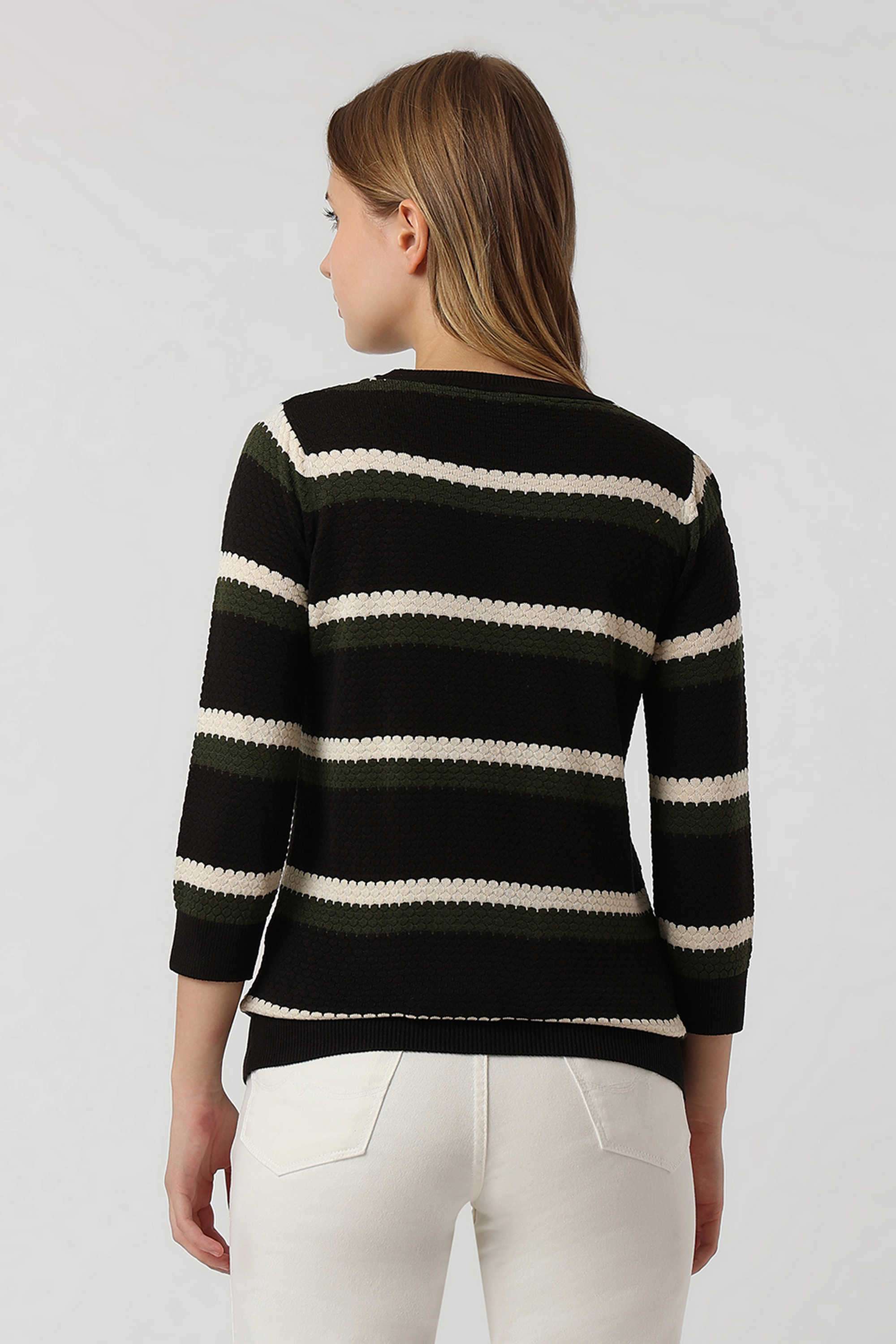 Solid-Blended-Fabric-Women-T-Shirt