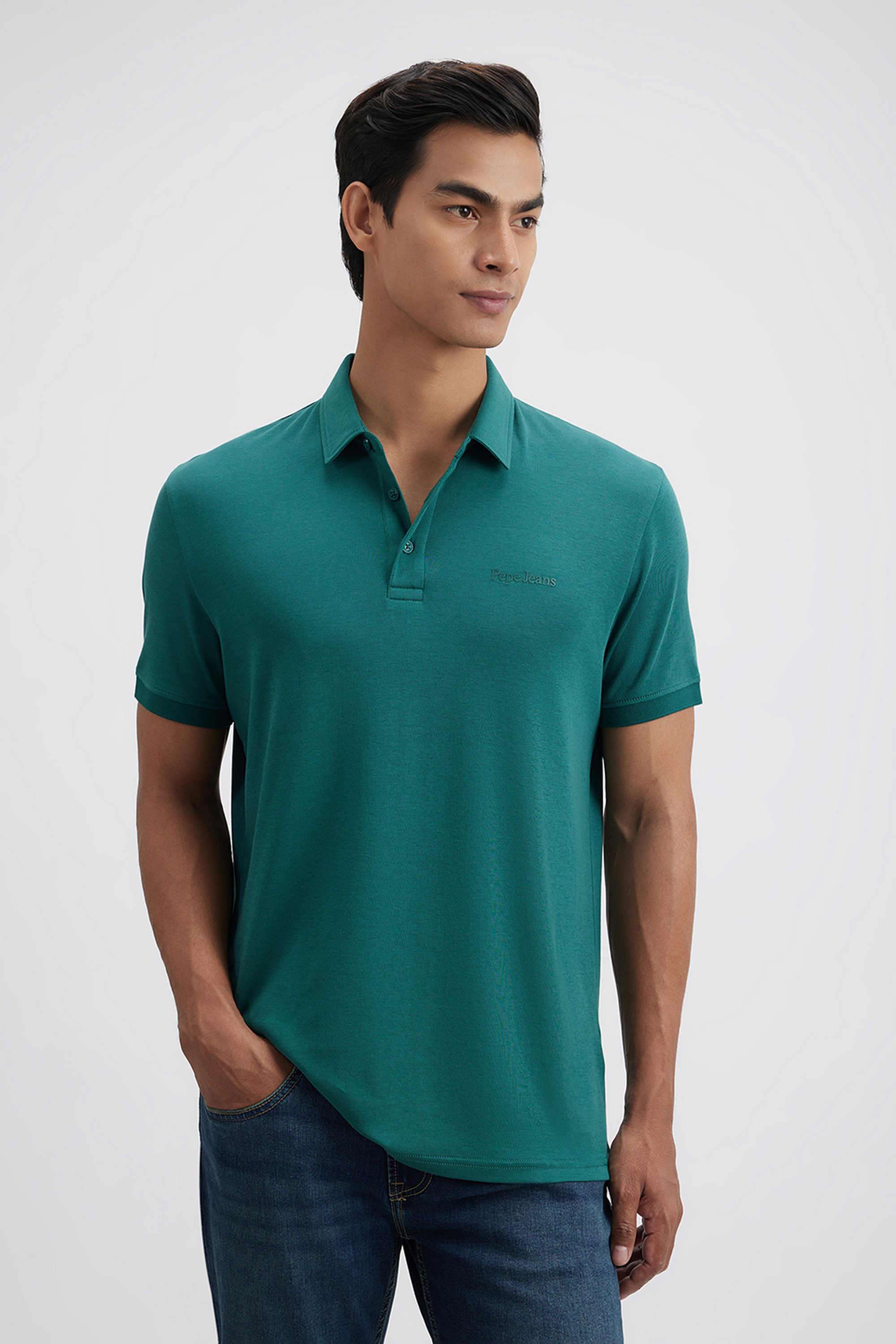 Solid-Cotton-Regular-Fit-Men-Polo-T-Shirt