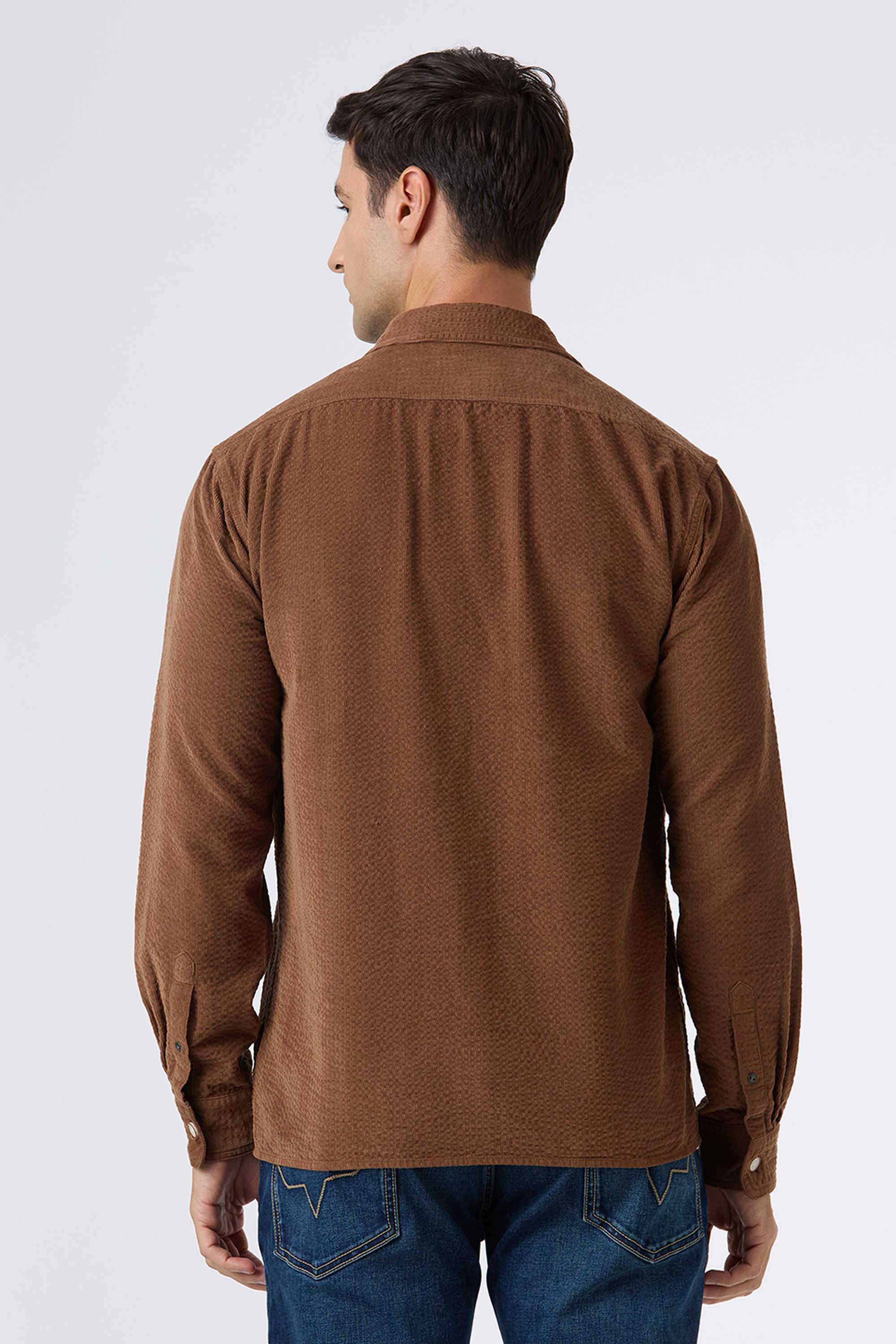 Solid-Cotton-Blend-Regular-Fit-Men-s-Shirt