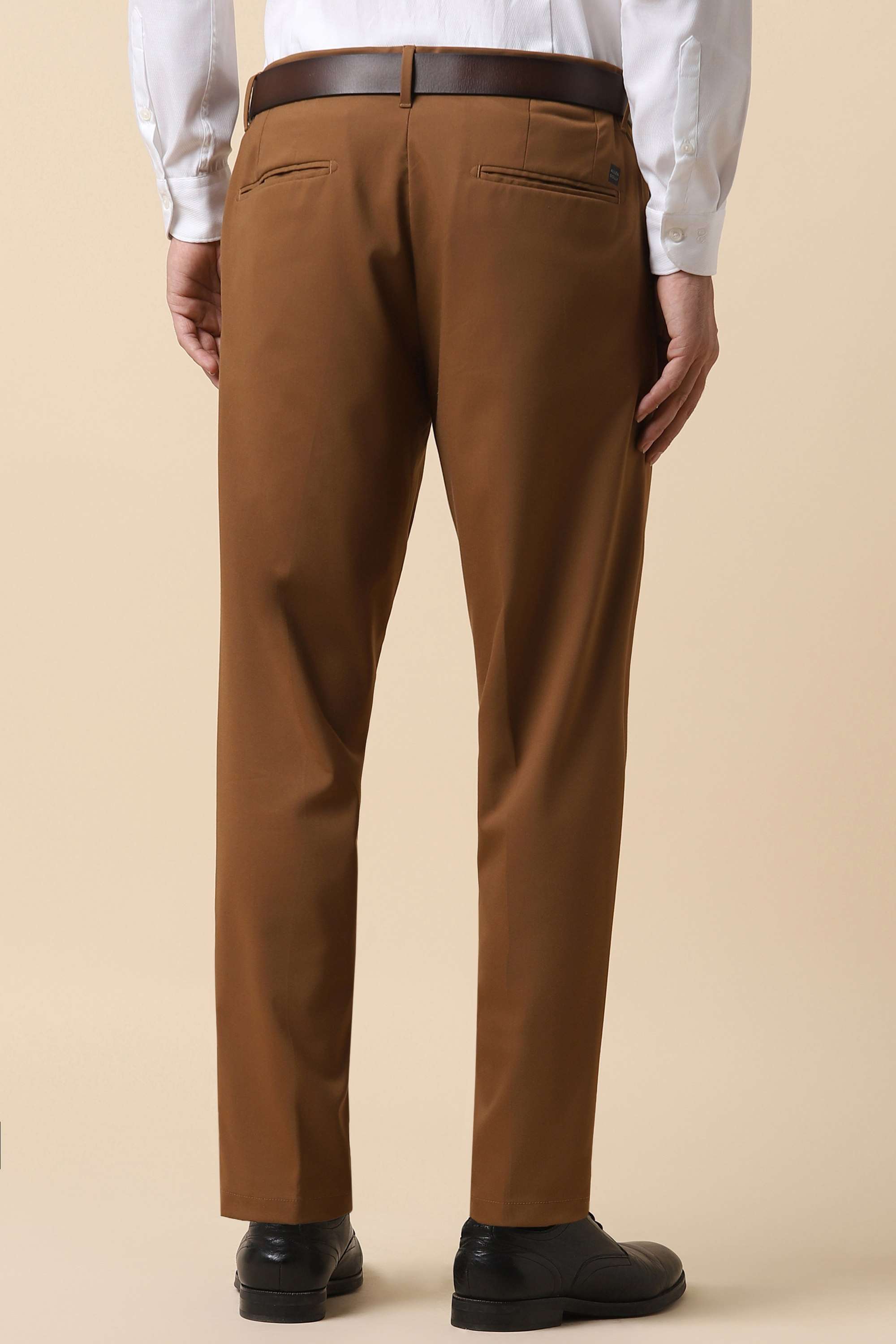 Solid-Polyester-Viscose-Regular-Fit-Men-s-Formal-Trousers