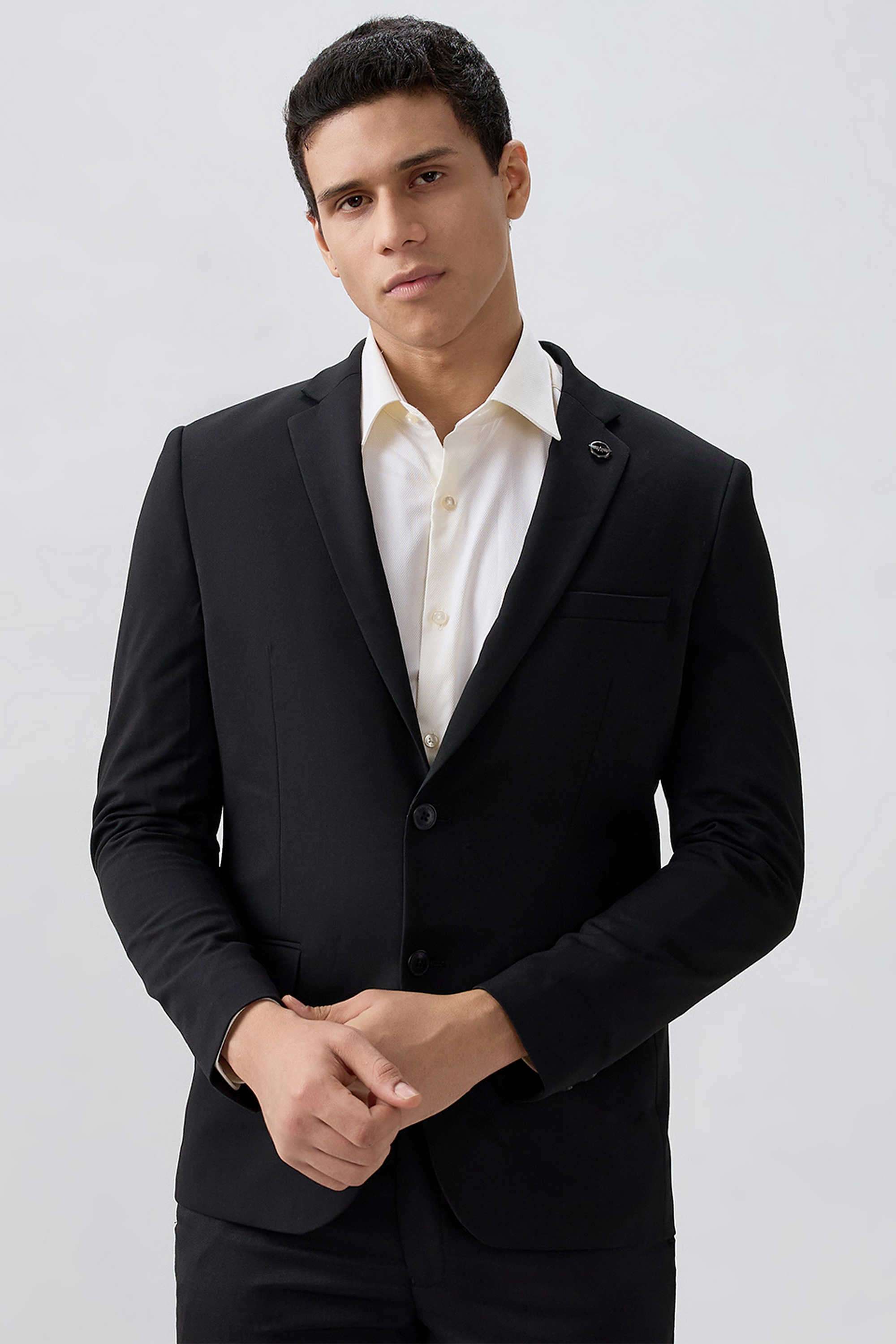 Solid-Terrylene-Rayon-Slim-Fit-Men-s-Jacket