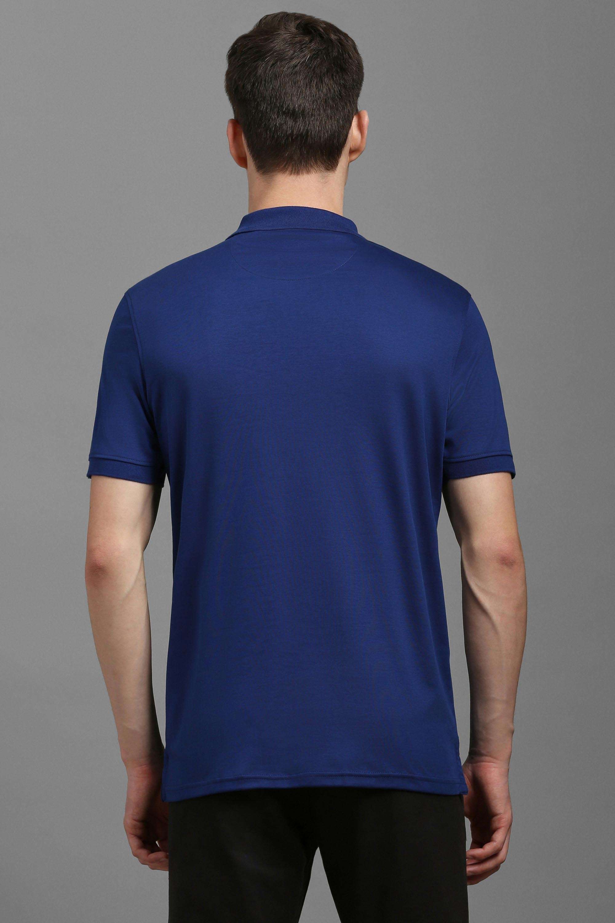 Solid-Cotton-Regular-Fit-Men-T-Shirt