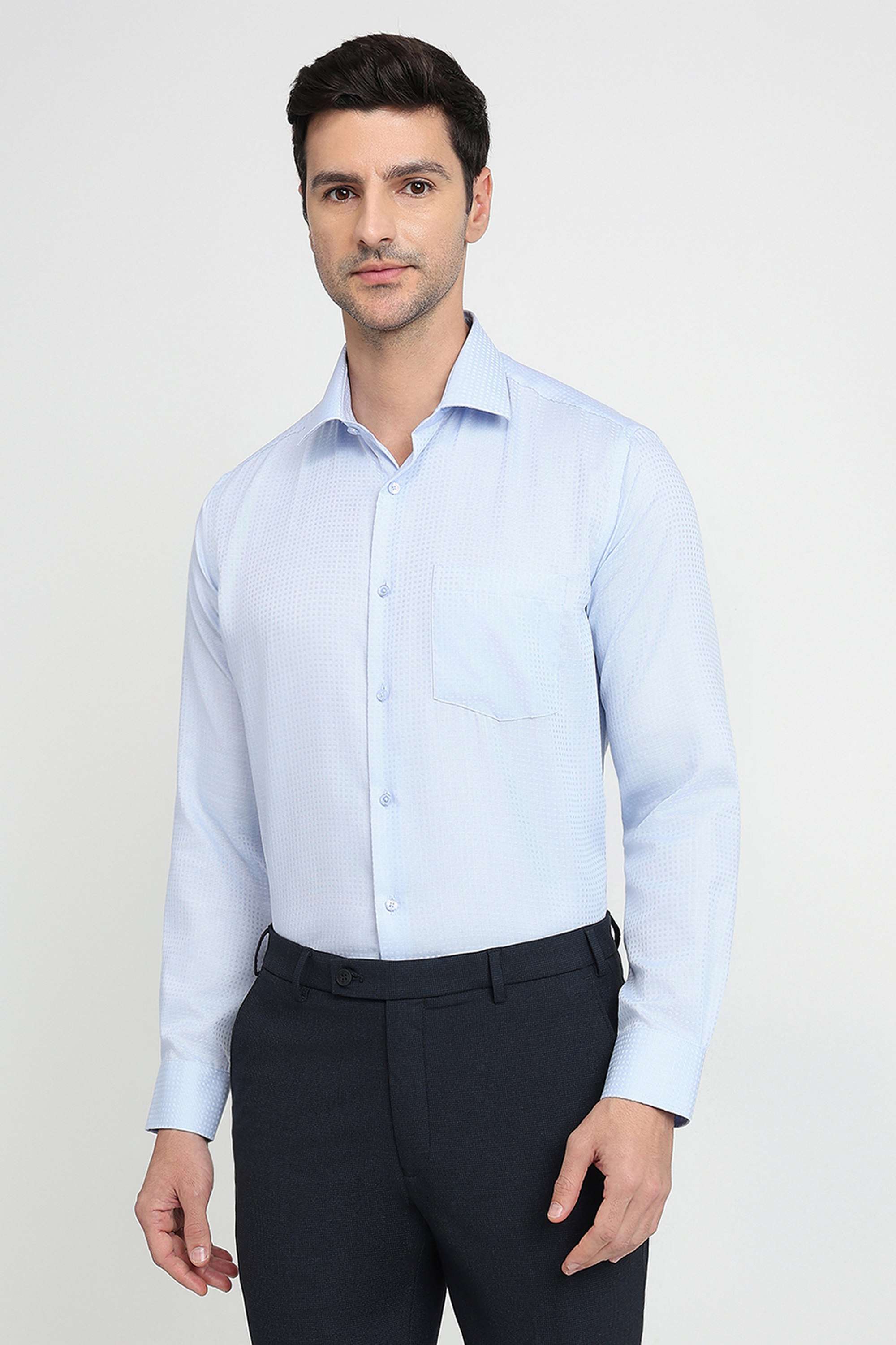 Checks-Cotton-Regular-Fit-Men-s-Formal-Wear-Shirt