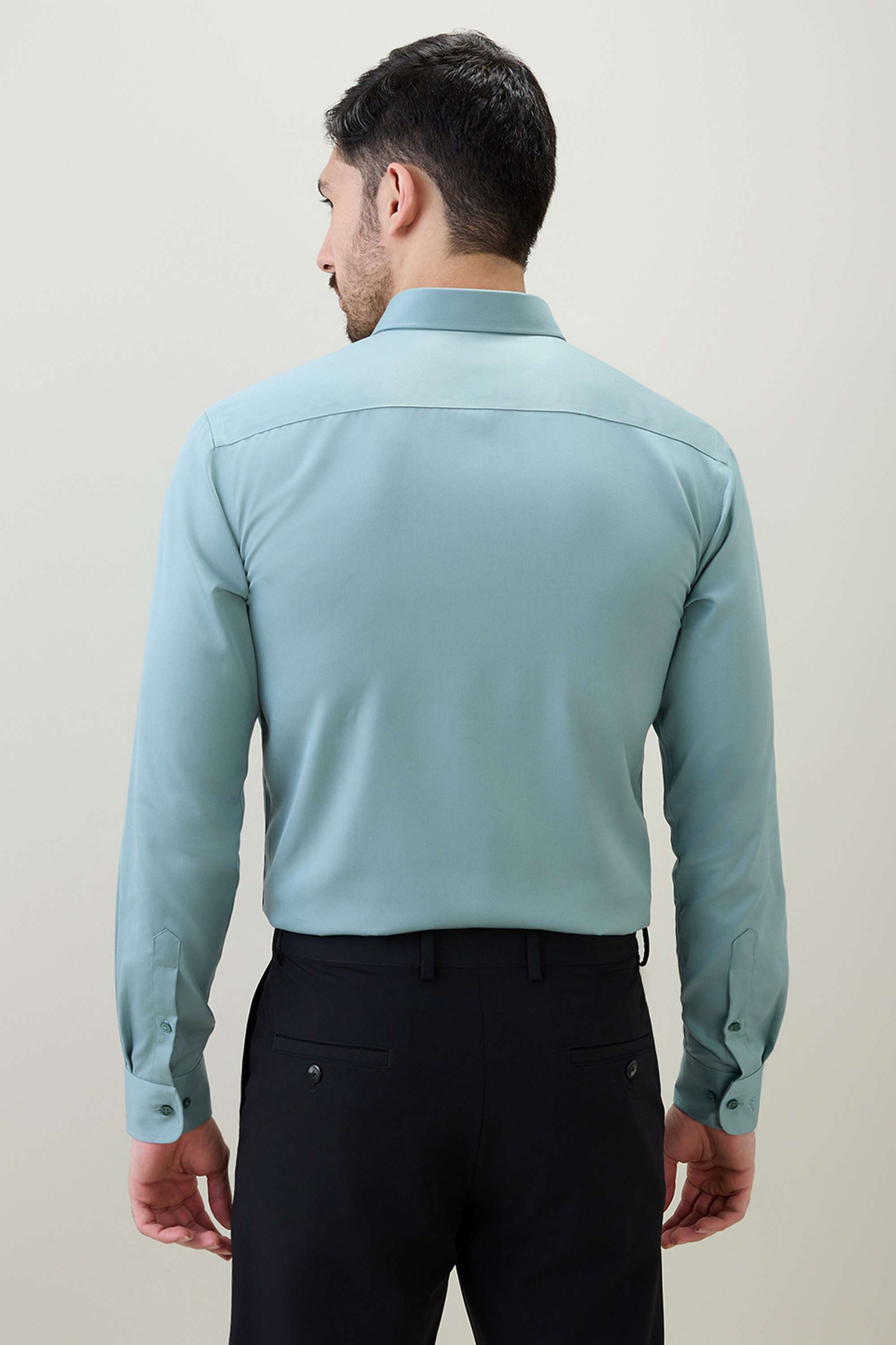 Solid-Cotton-Slim-Fit-Men-s-Formal-Wear-Shirt