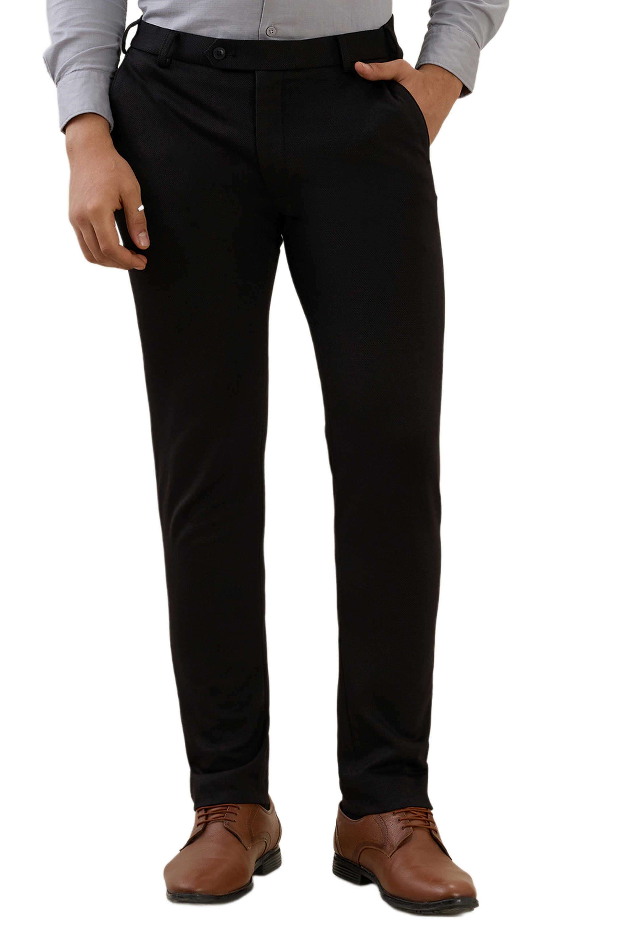Solid-Blended-Fabric-Super-Slim-Fit-Men-s-Formal-Trousers