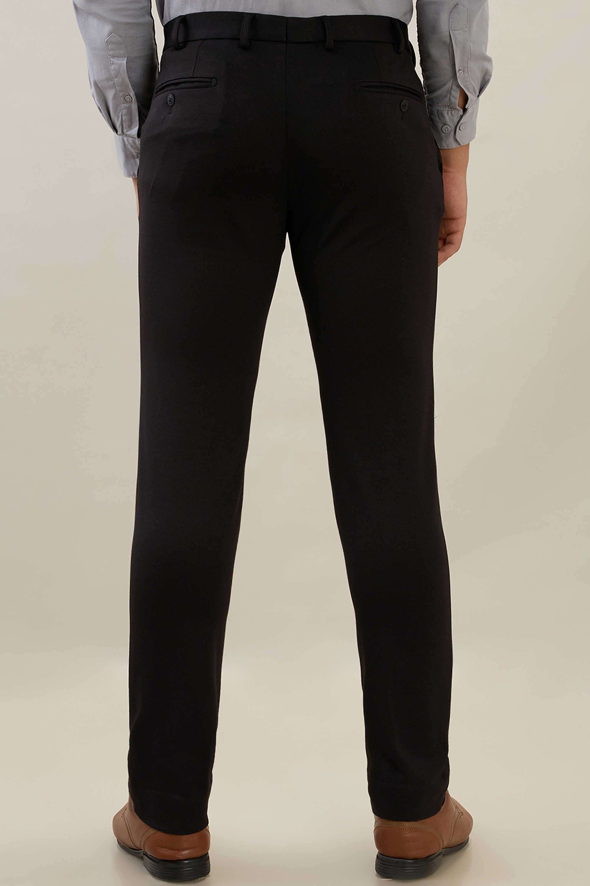 Solid-Blended-Fabric-Super-Slim-Fit-Men-s-Formal-Trousers