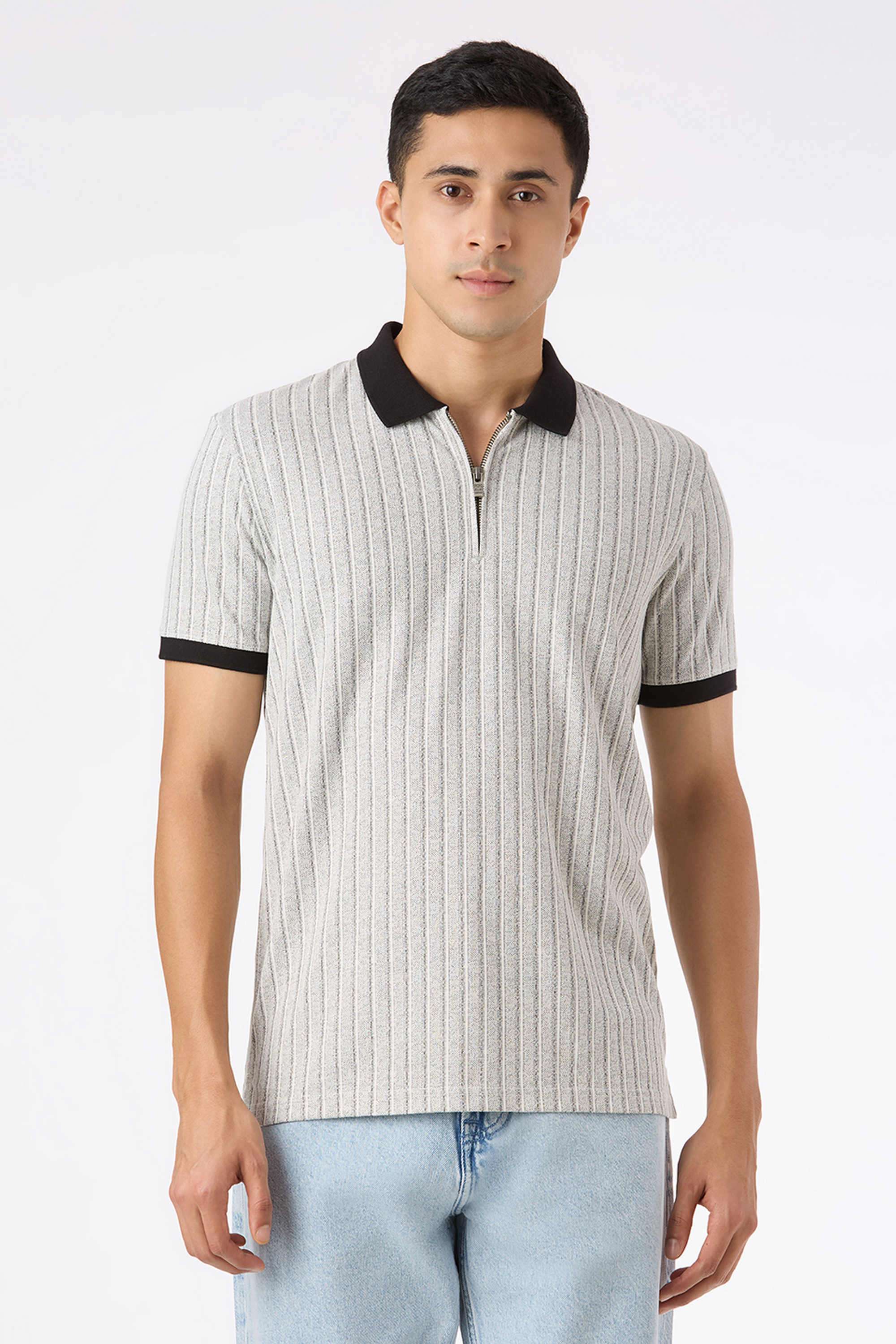Stripes-Viscose-Regular-Fit-Men-Polo-T-Shirt