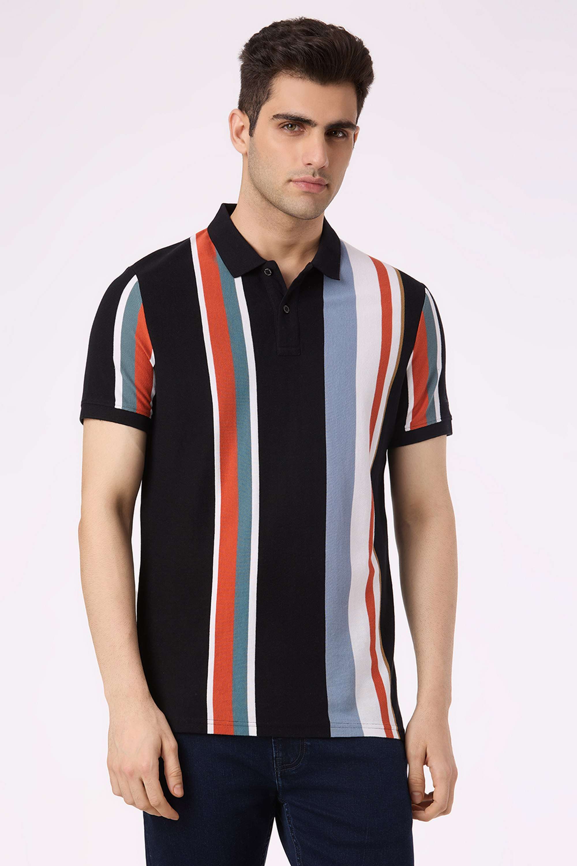 Stripes-Cotton-Polo-Men-s-T-Shirt