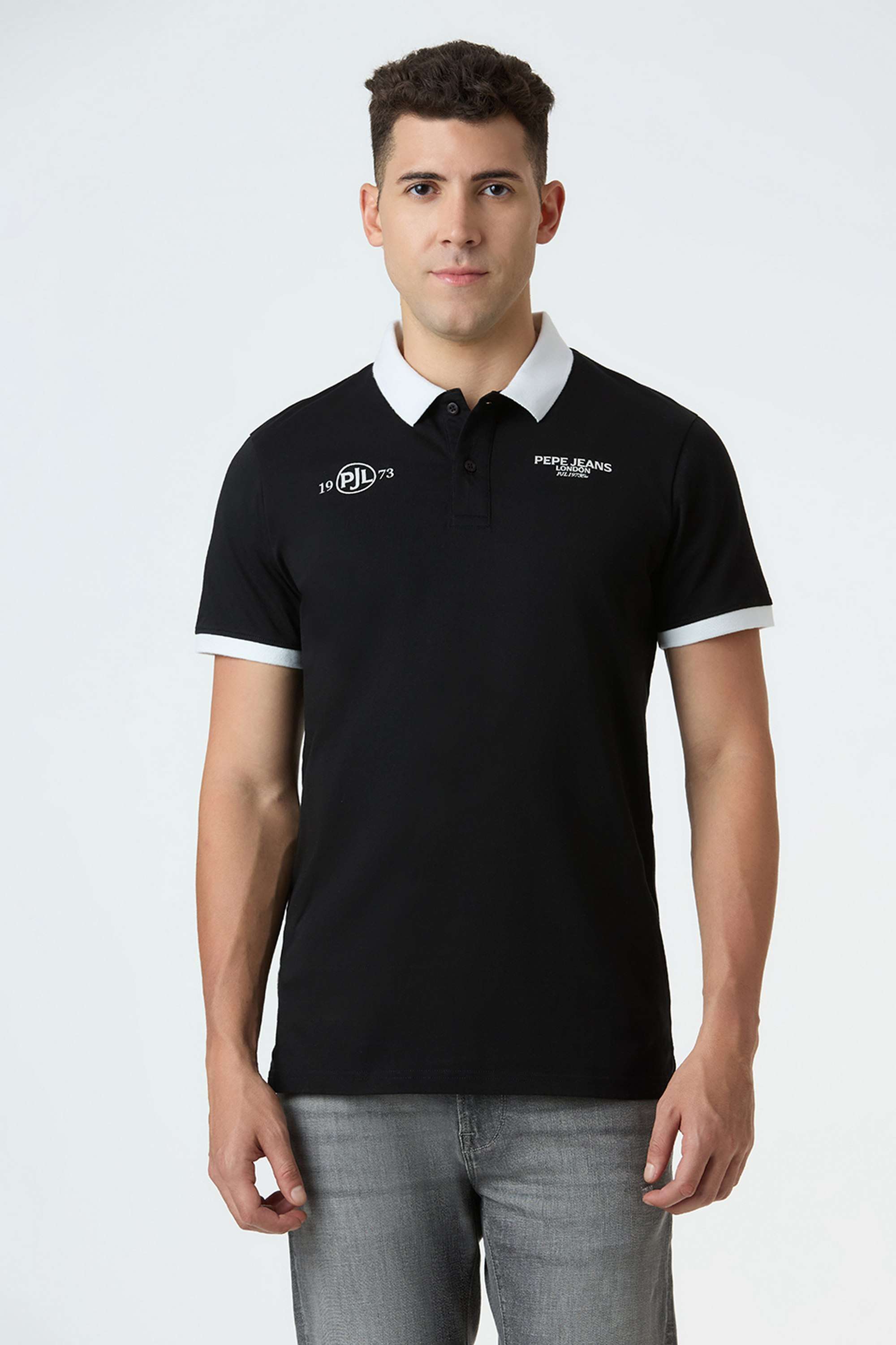 Graphic-Print-Cotton-Polo-Men-s-T-Shirt