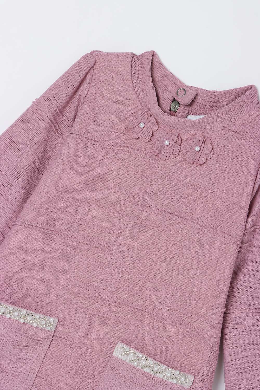 Solid-Blended-Fabric-Round-Neck-Unisex-Casual-Wear-Dress