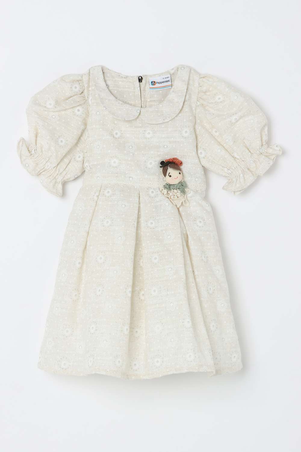 Solid-Blended-Fabric-Round-Neck-Unisex-Casual-Wear-Dress