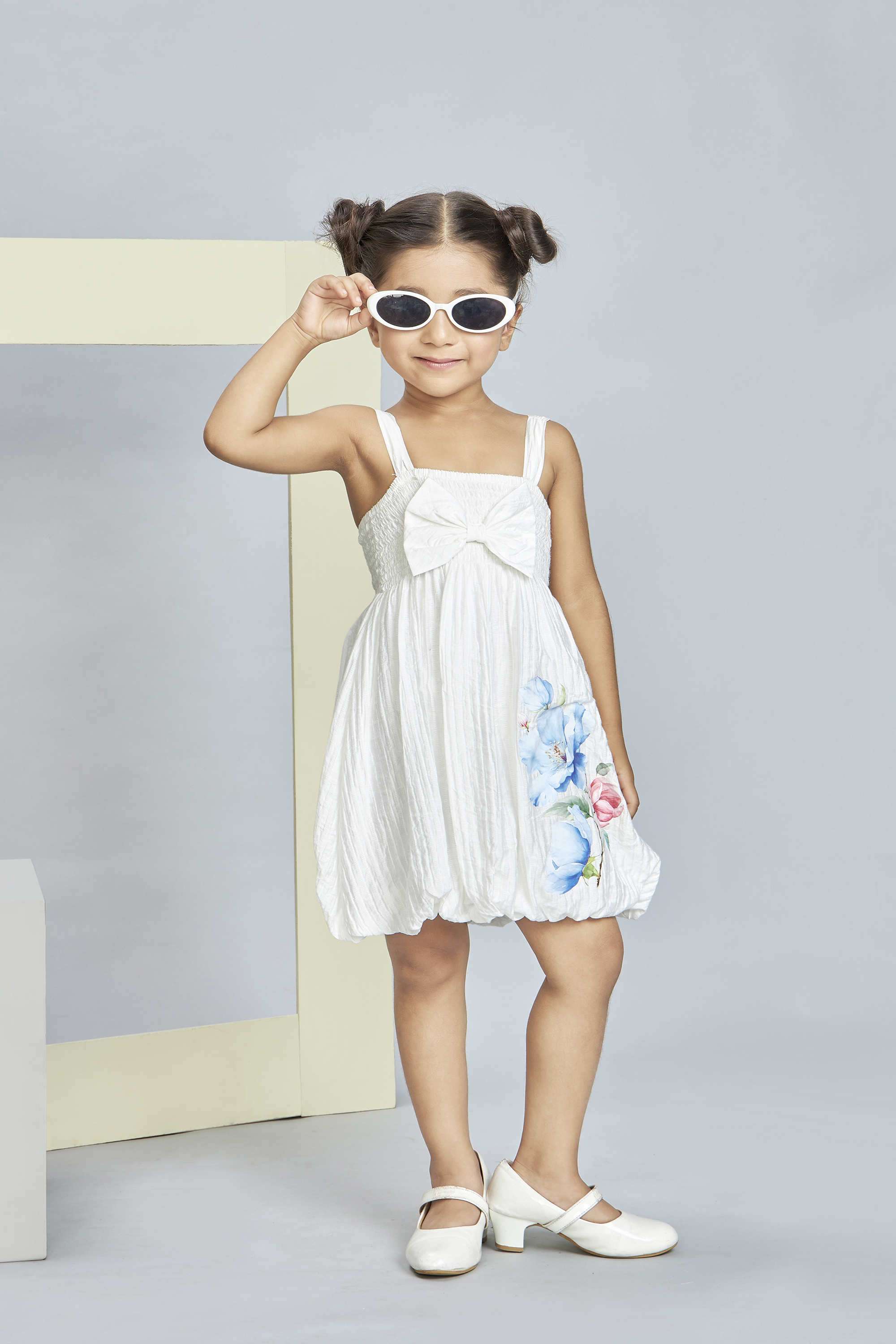 Textured-Polyester-Collared-Girls-Party-Wear-Dress
