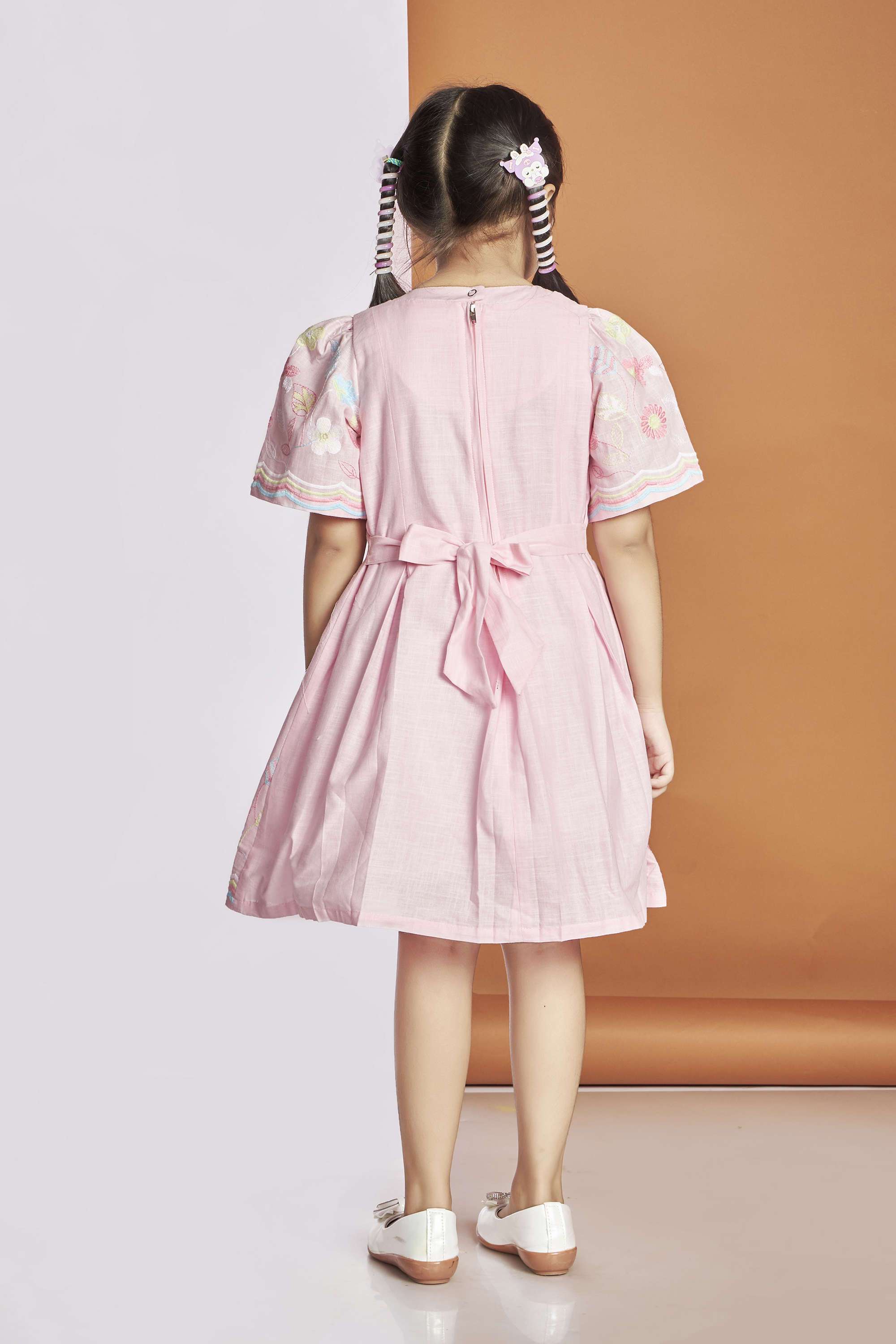 Girls-Knee-Length-Casual-Wear-Dress