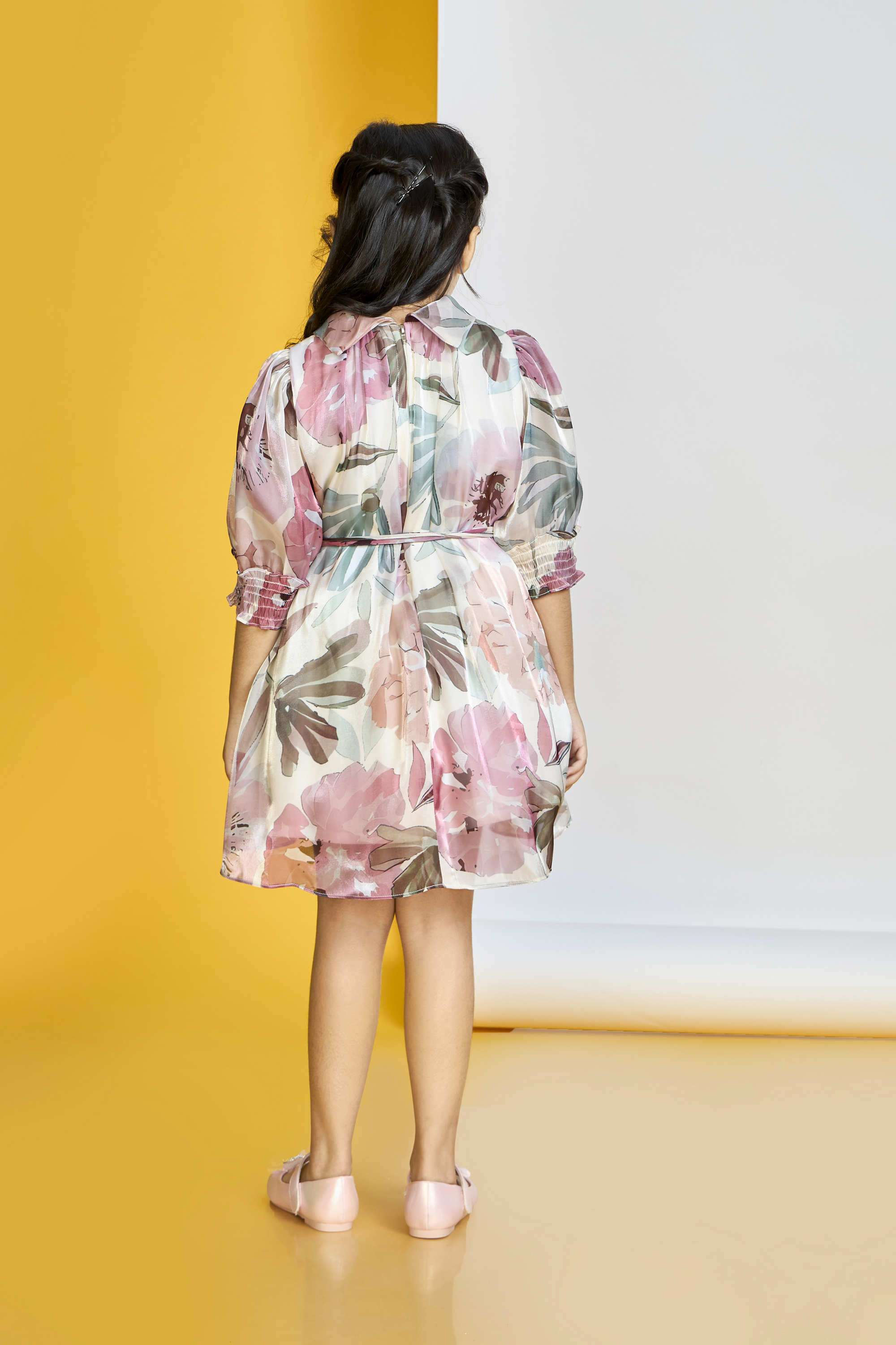 Floral-Polyester-Collared-Girls-Festive-Wear-Dress