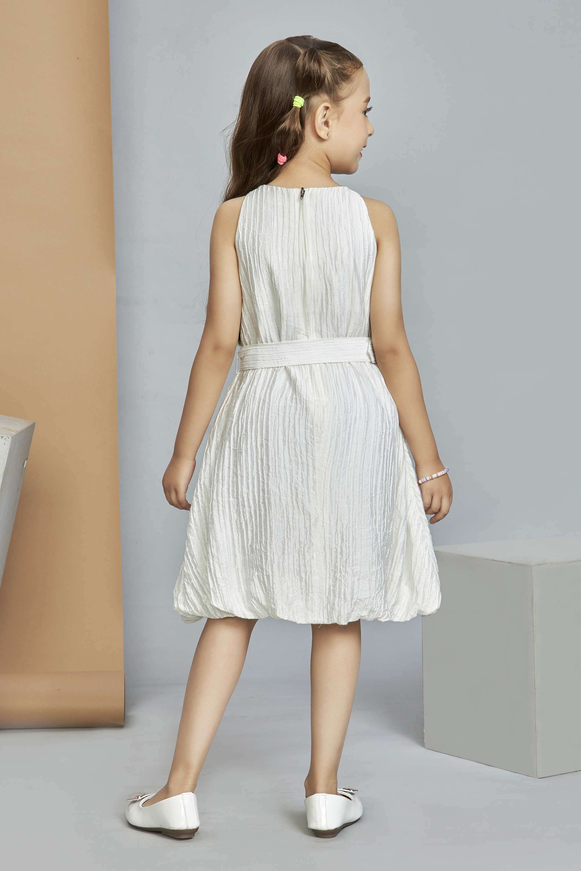 Textured-Polyester-Collared-Girls-Festive-Wear-Dress