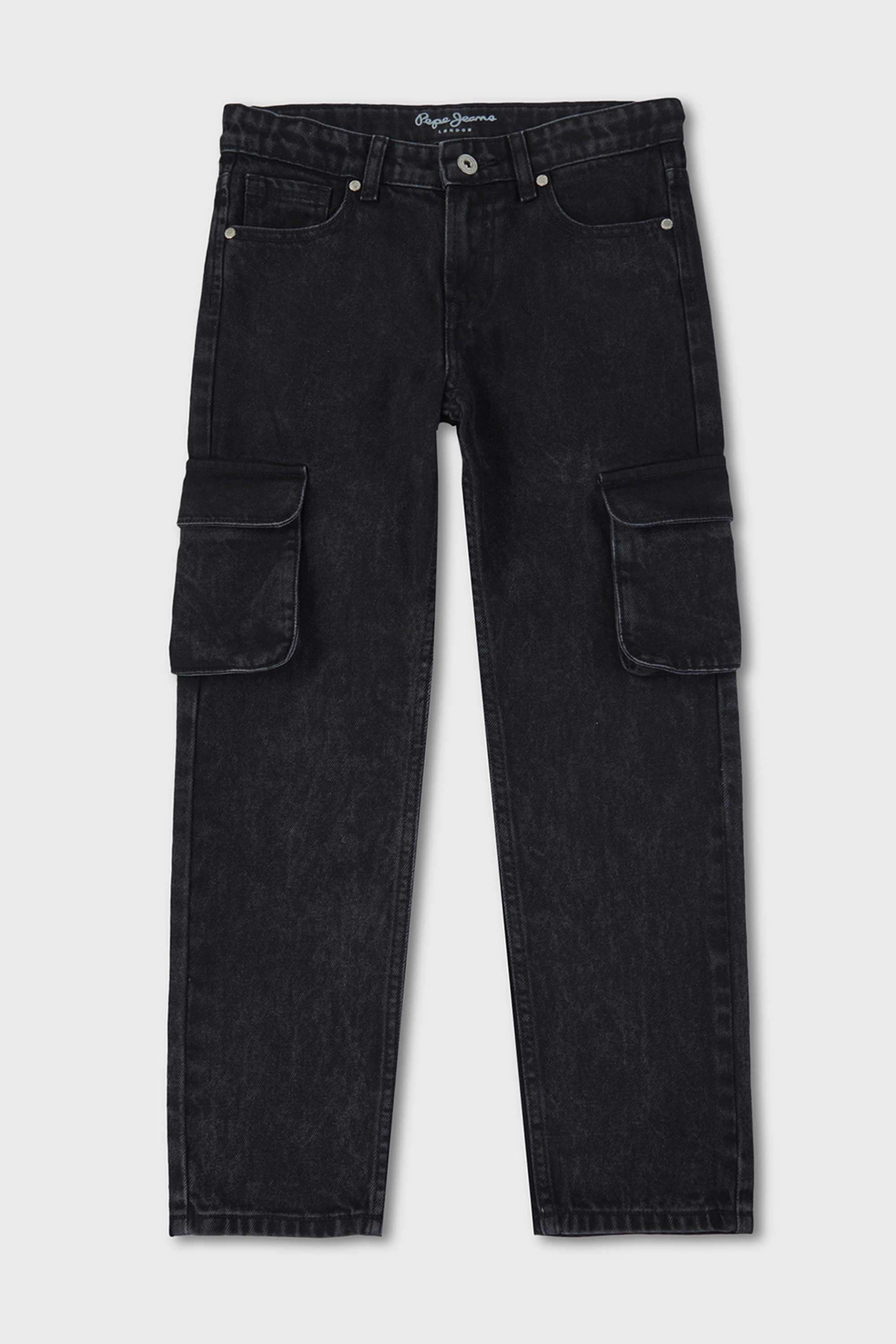 Solid-Cotton-Straight-Fit-Boy-s-Jeans