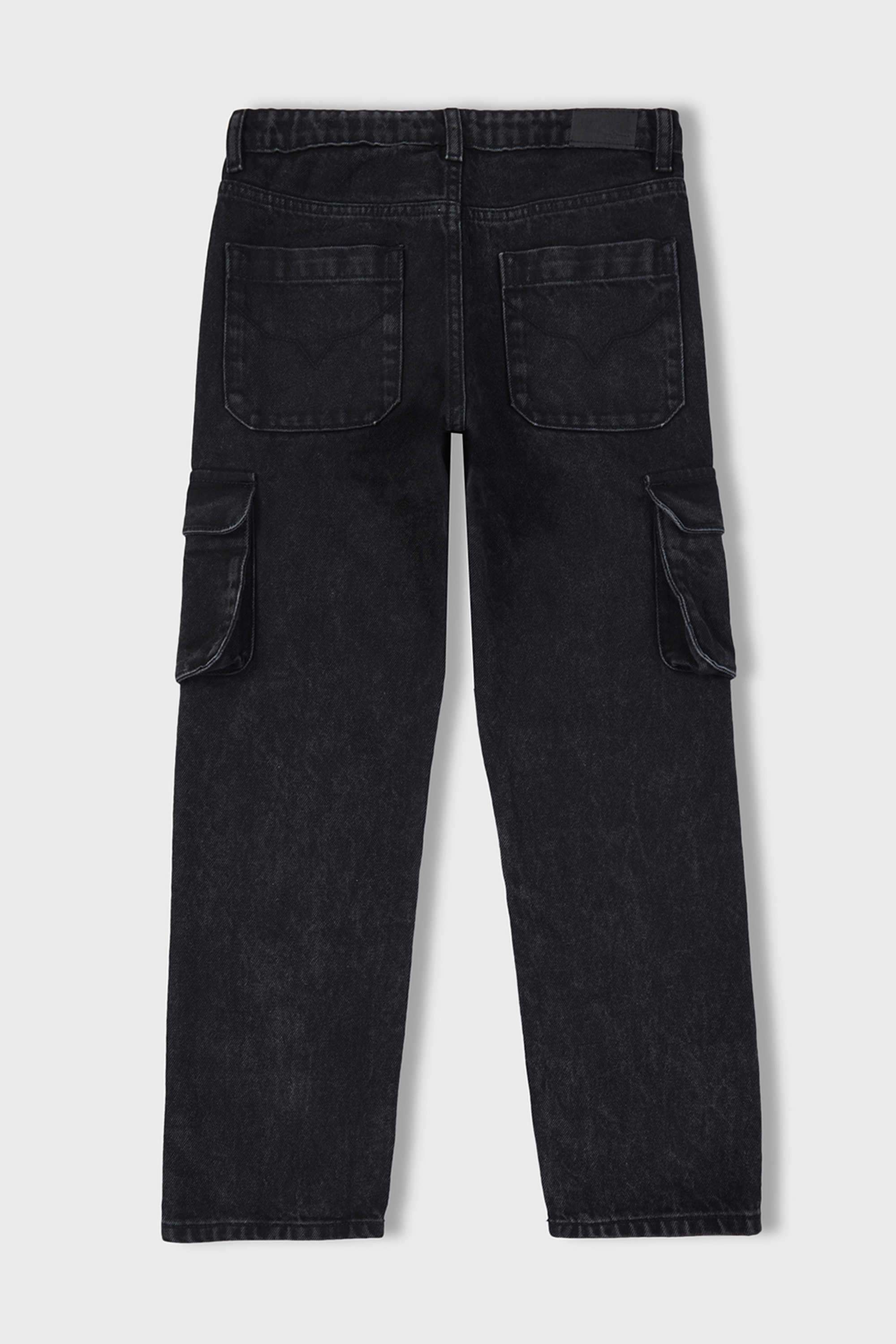 Solid-Cotton-Straight-Fit-Boy-s-Jeans