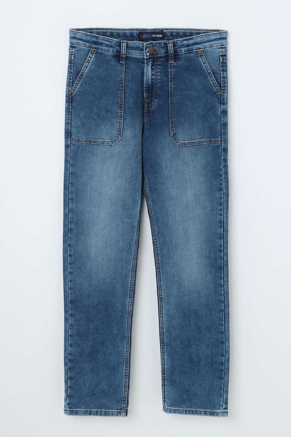 Solid-Cotton-Blend-Straight-Fit-Boys-Jeans