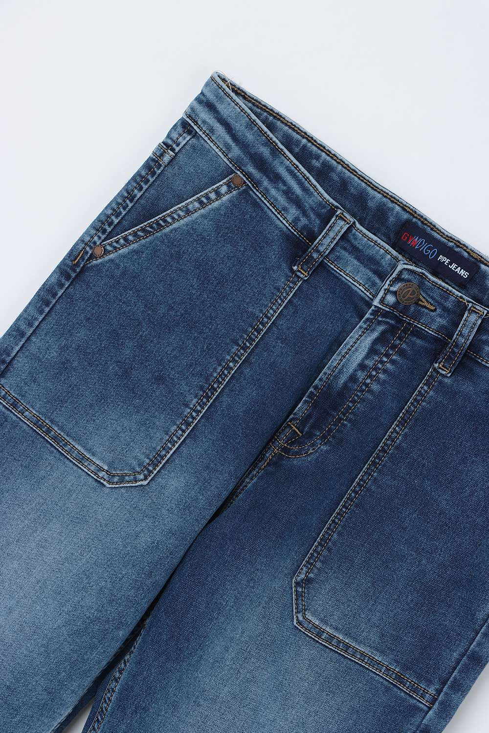 Solid-Cotton-Blend-Straight-Fit-Boys-Jeans