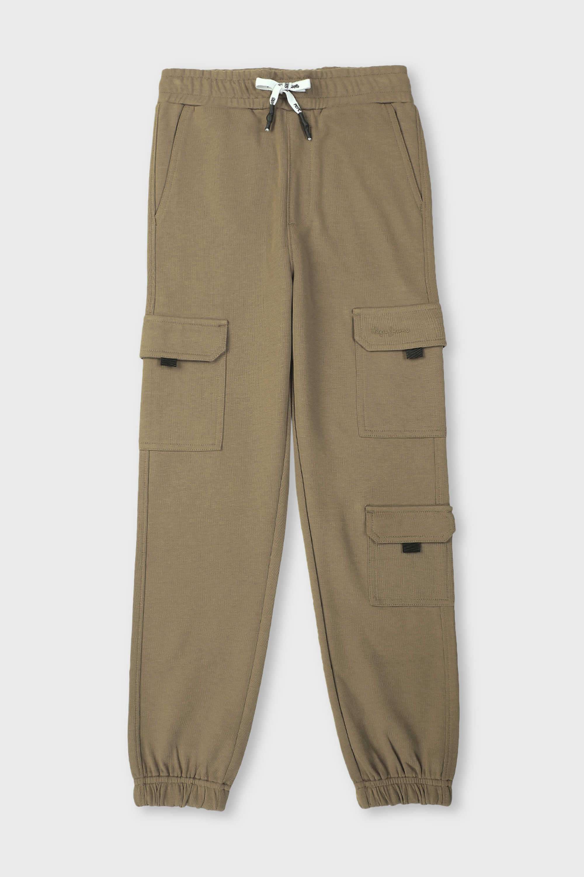 Solid-Cotton-Blend-Regular-Fit-Boy-s-Joggers