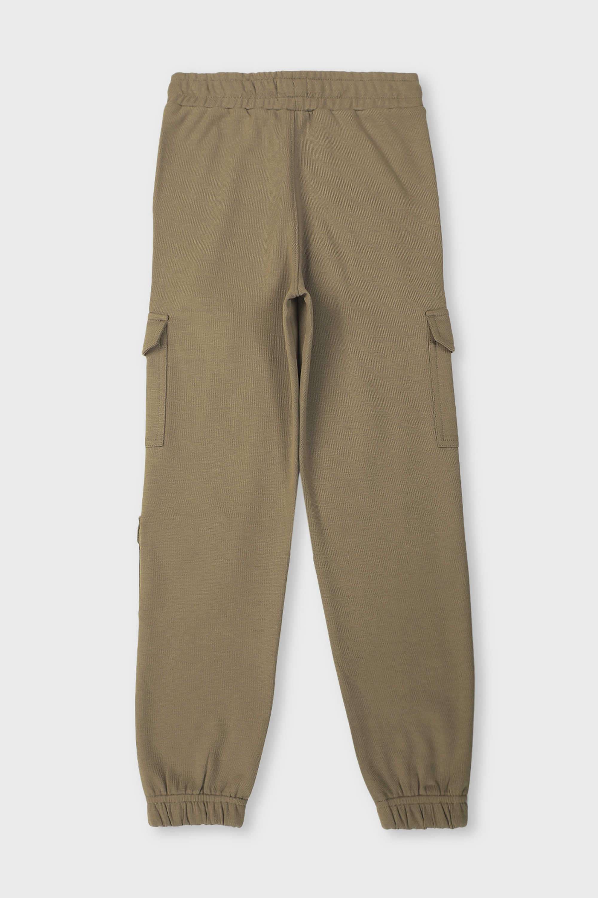 Solid-Cotton-Blend-Regular-Fit-Boy-s-Joggers