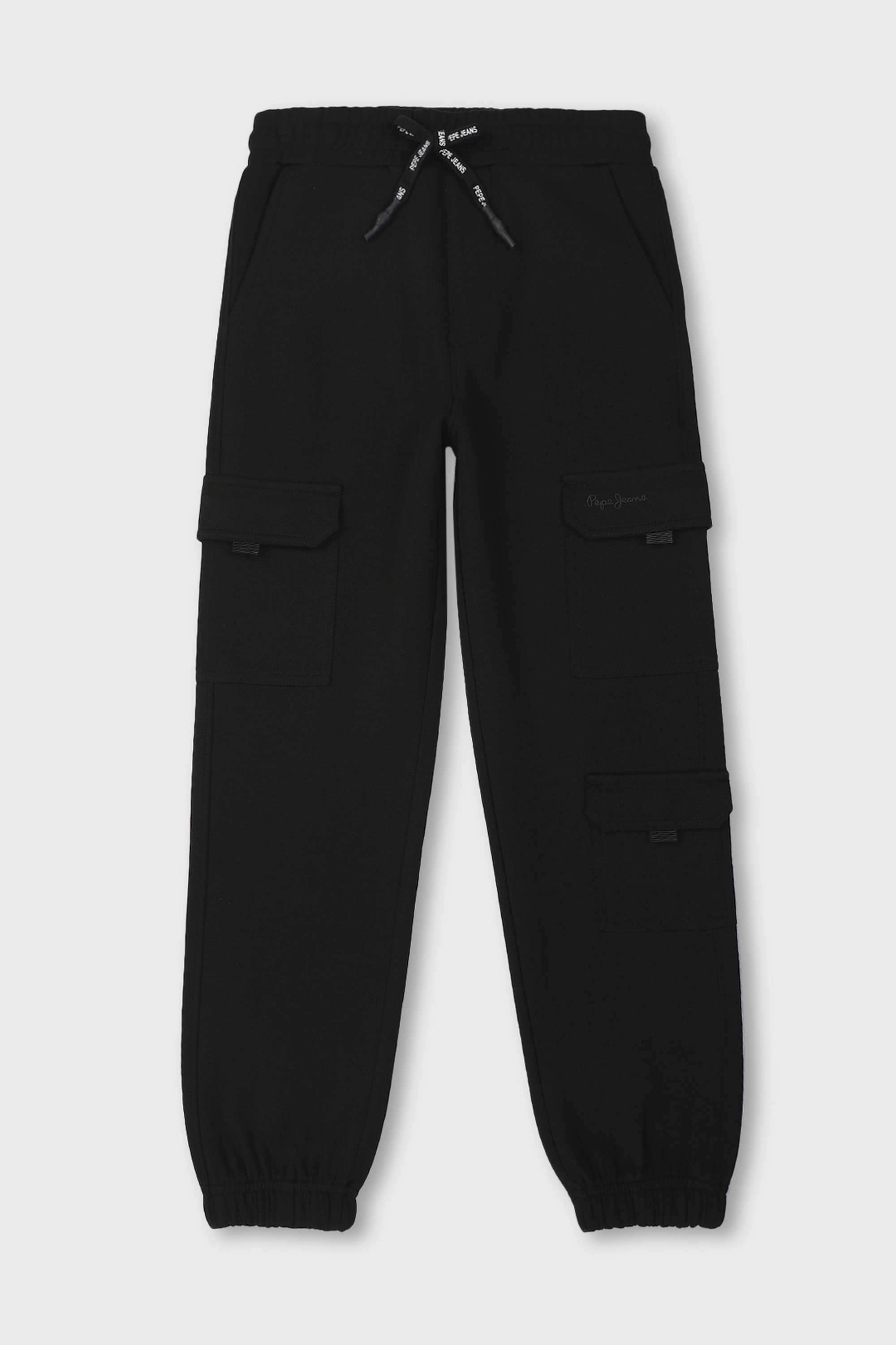Solid-Cotton-Blend-Regular-Fit-Boy-s-Joggers