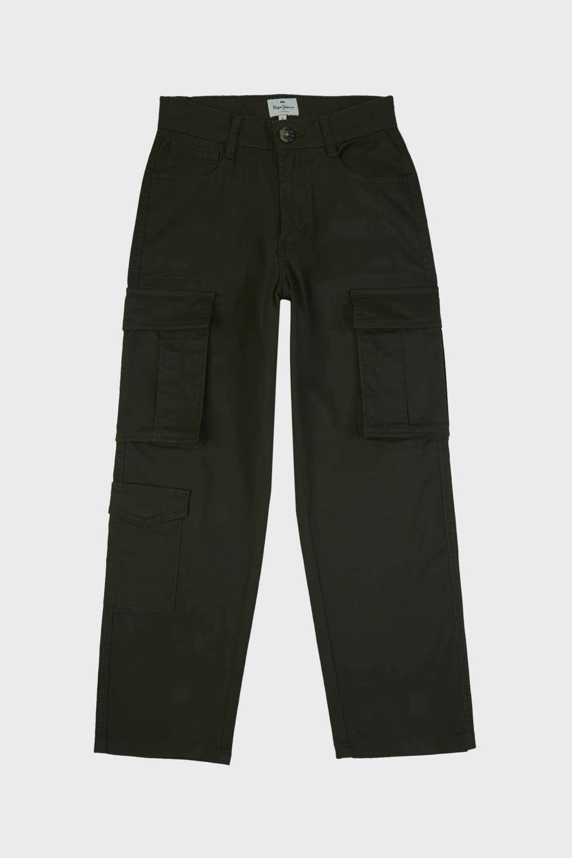 Solid-Cotton-Blend-Regular-Fit-Boy-s-Cargos