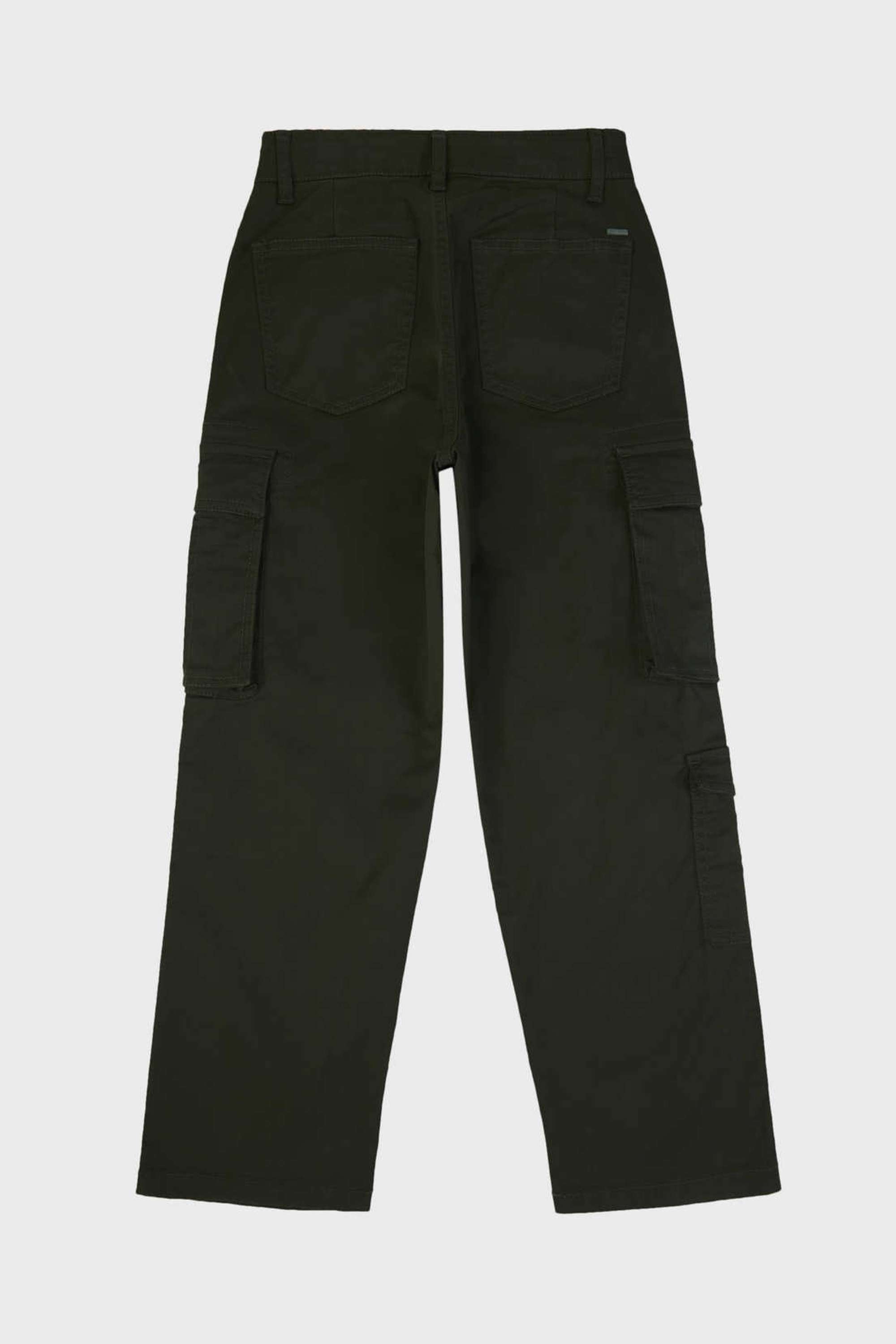 Solid-Cotton-Blend-Regular-Fit-Boy-s-Cargos