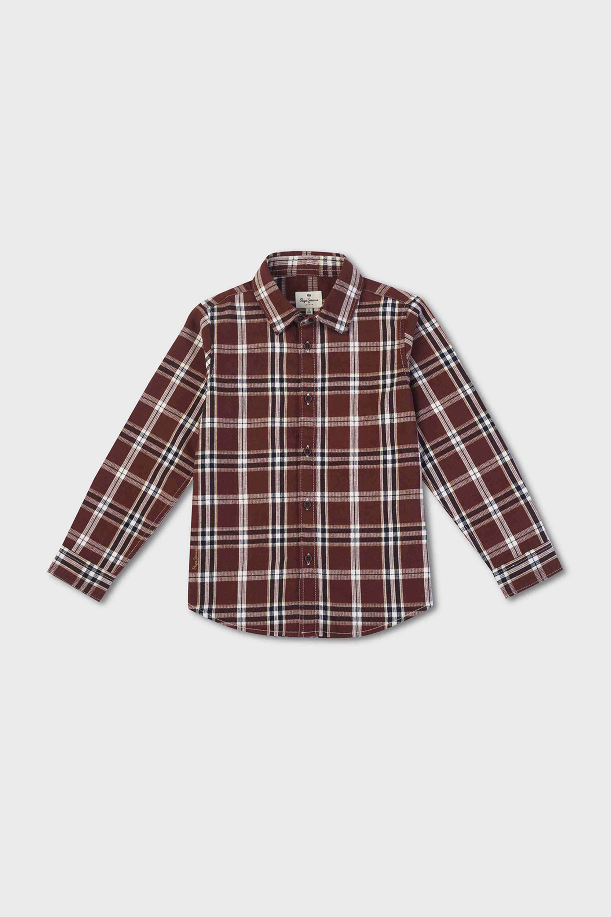 Checks-Cotton-Blend-Collared-Boy-s-Shirt