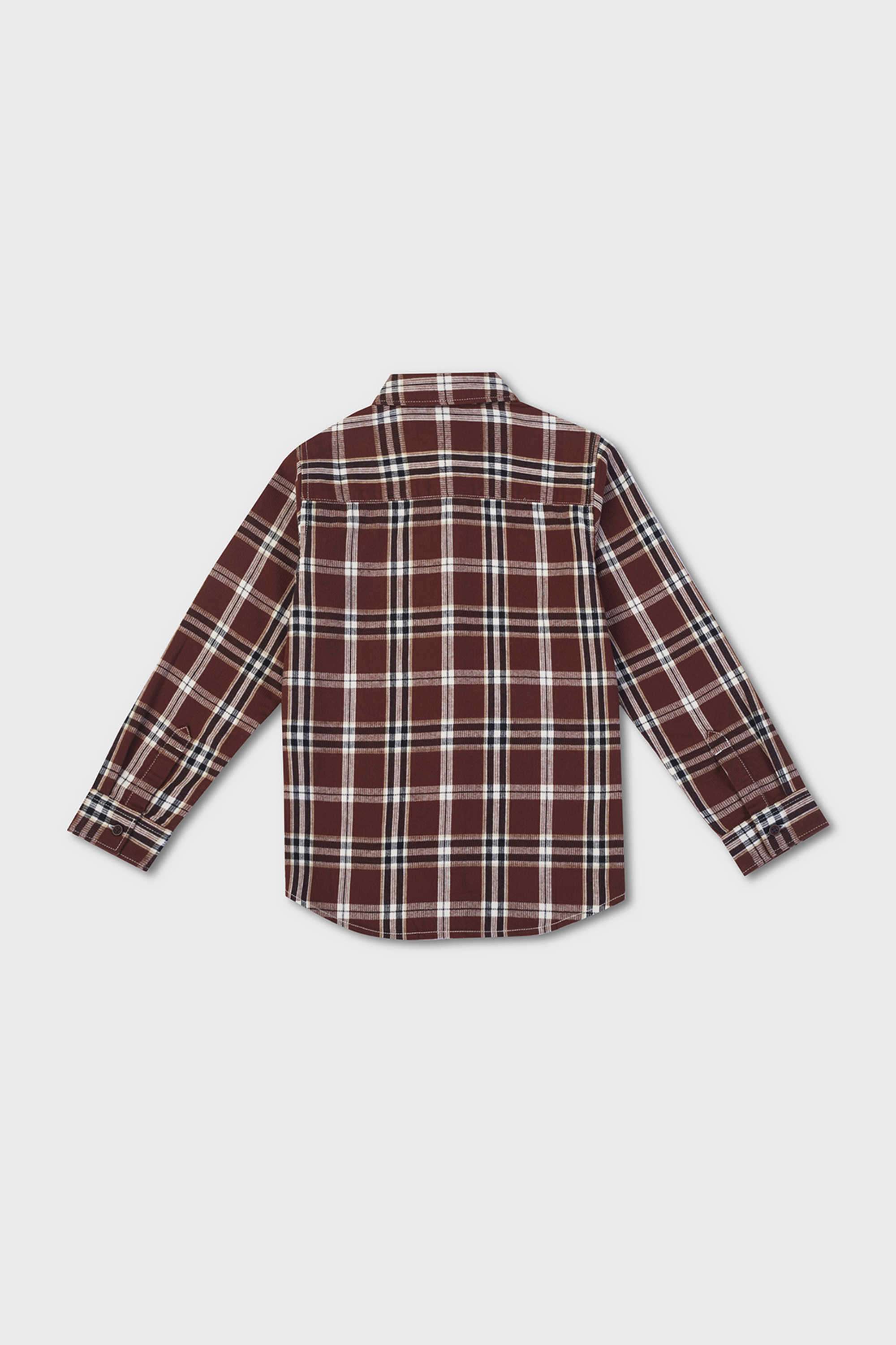 Checks-Cotton-Blend-Collared-Boy-s-Shirt